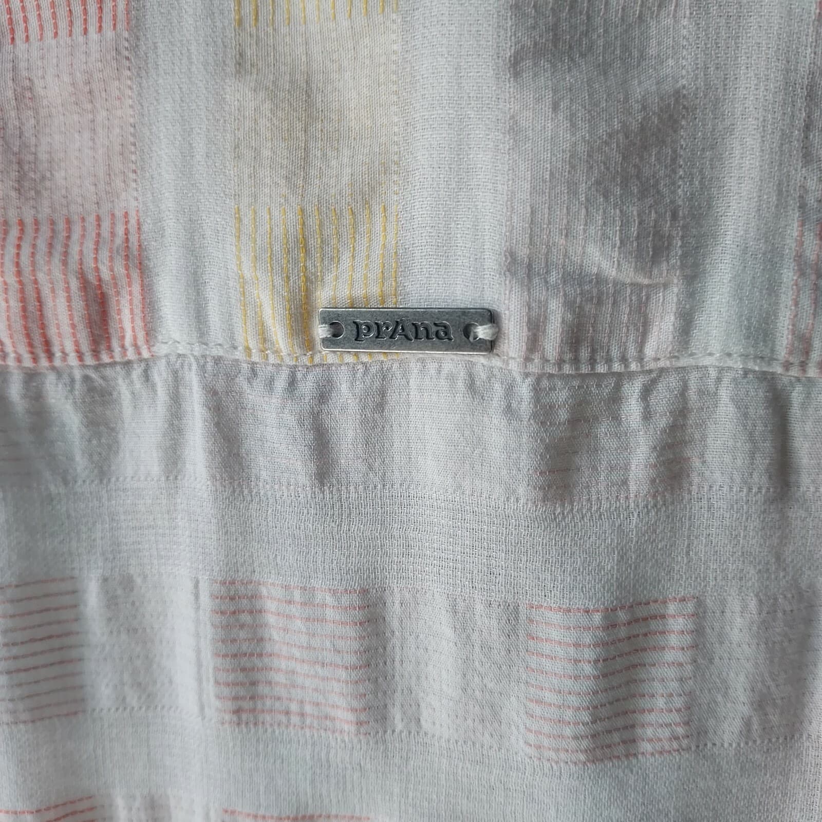 PrAna Indra Popover Top Long Sleeve V-Neck Multicolor Organic Cotton Blend Sz.XS - Thumbnail 7