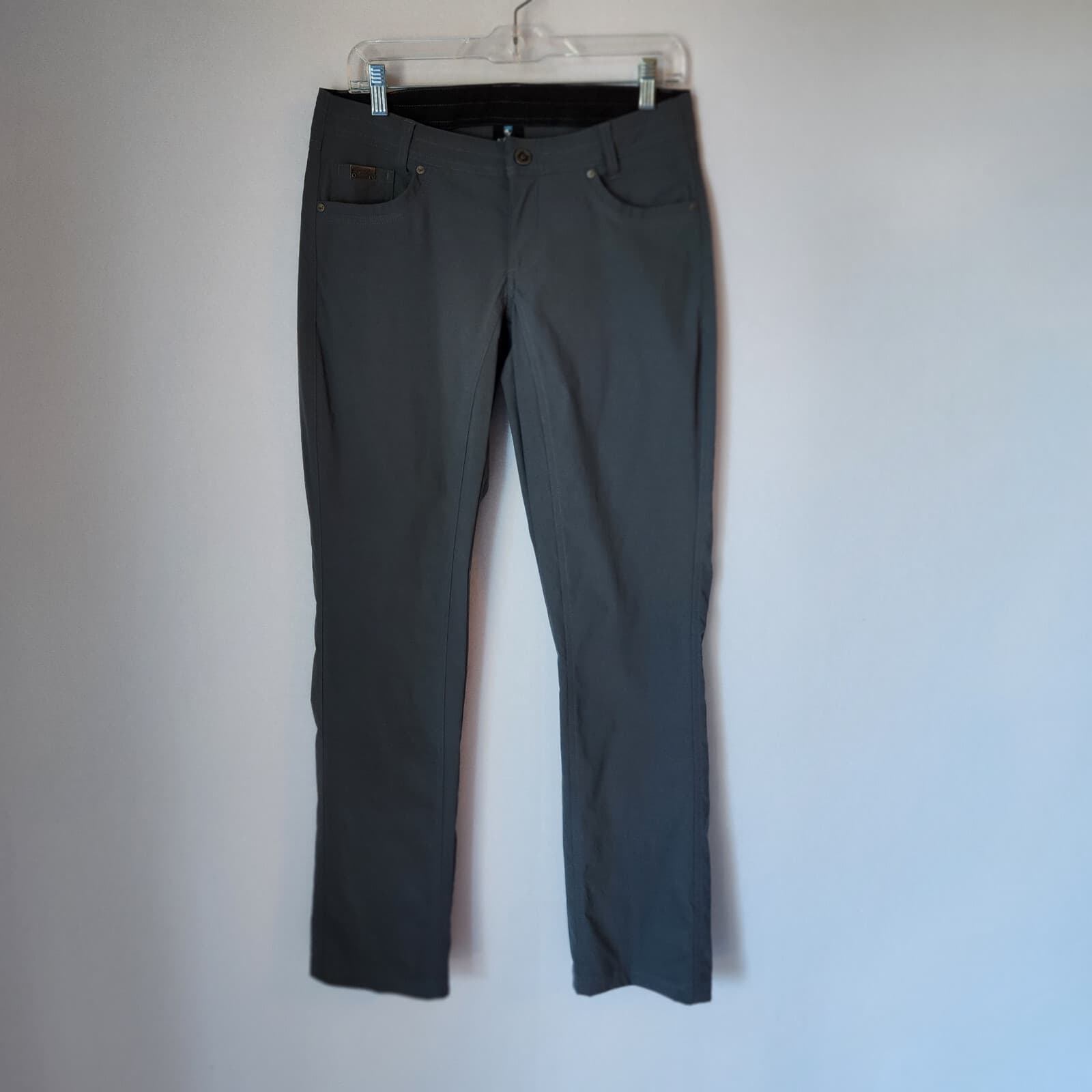 Kuhl Hiking Outdoor Lighweight Slim Pants Stretch Drawstring Grey Women 6 - Thumbnail 2