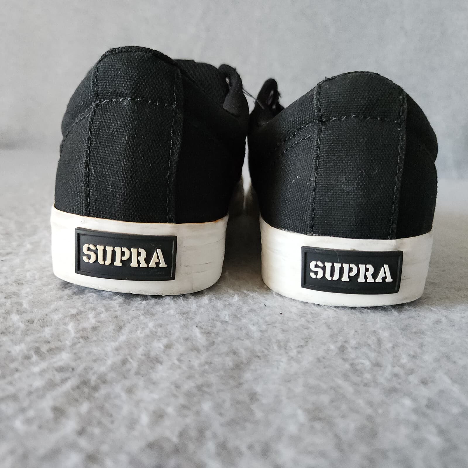 SUPRA x ZUMIEZ 100K Canvas Sneakers Stacks Vulc 2 Lace-Up Black Men's US5 - Thumbnail 8