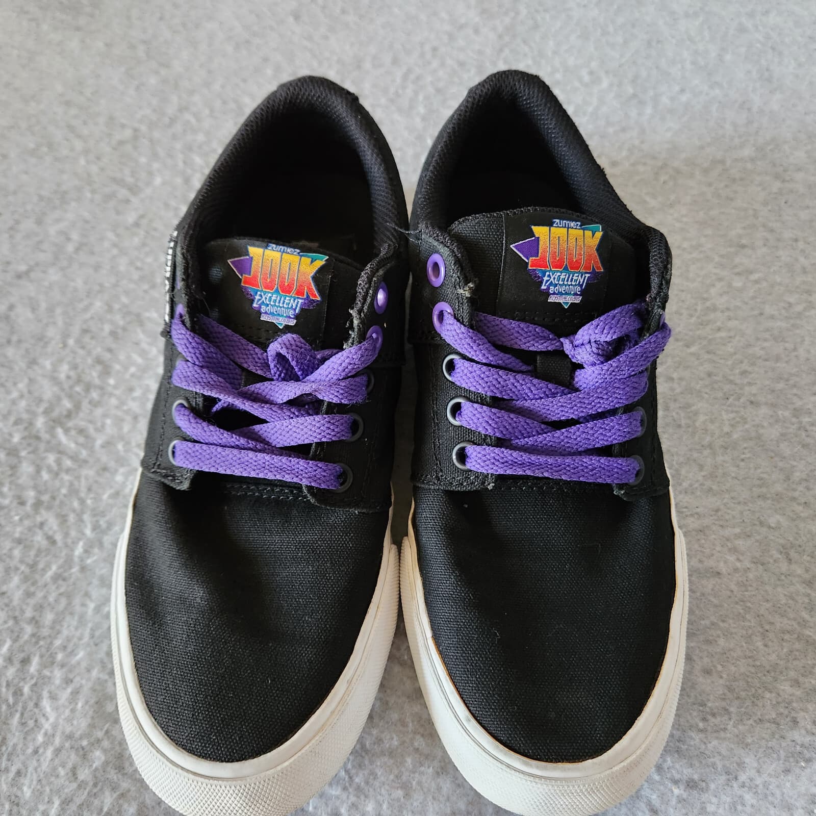SUPRA x ZUMIEZ 100K Canvas Sneakers Stacks Vulc 2 Lace-Up Black Men's US5 - Thumbnail 11