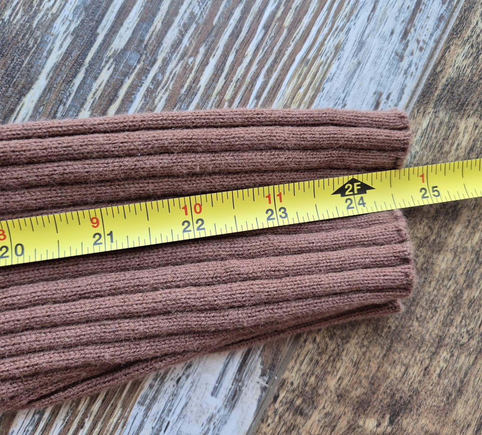 Aritzia Wilfred Size L Manila Wool Blend Ribbed Cropped Cardigan Button Brown - Thumbnail 12