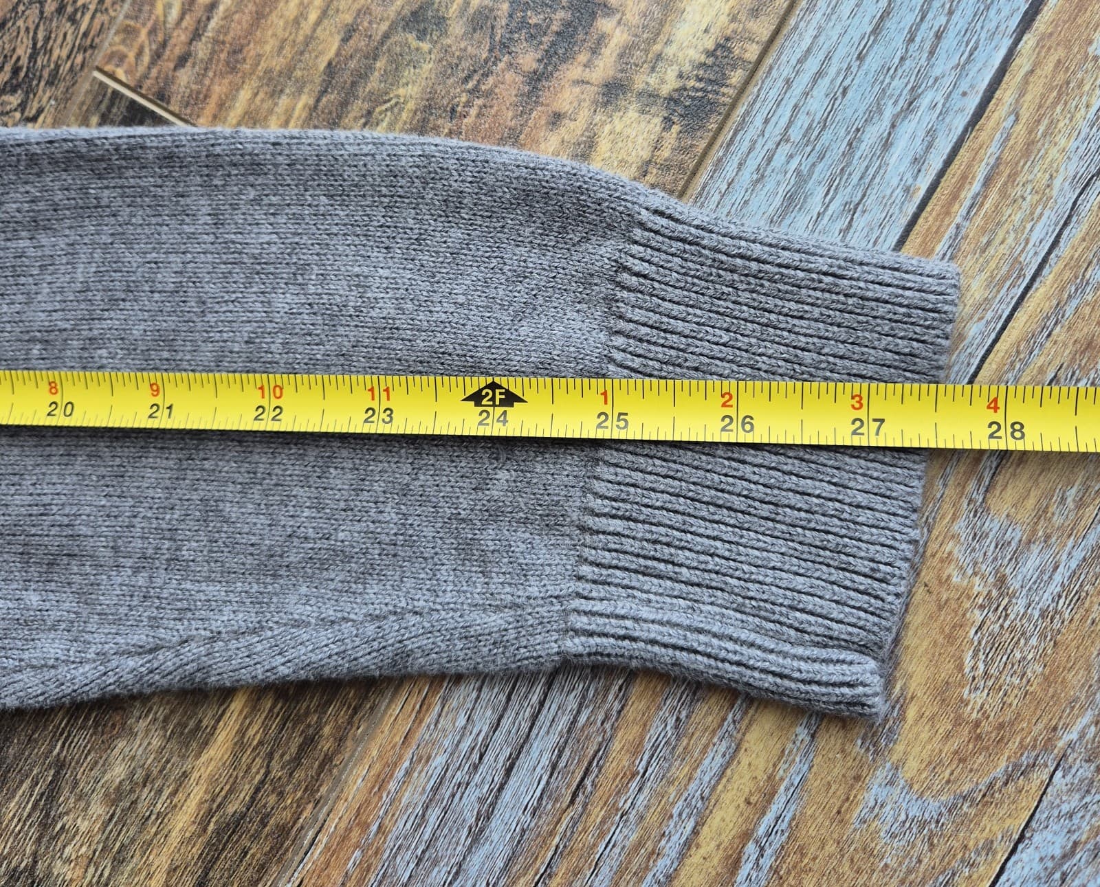 Levi's Housemark Cotton Wool V-Neck Sweater Pullover Long Sleeve Grey Men's M - Thumbnail 12