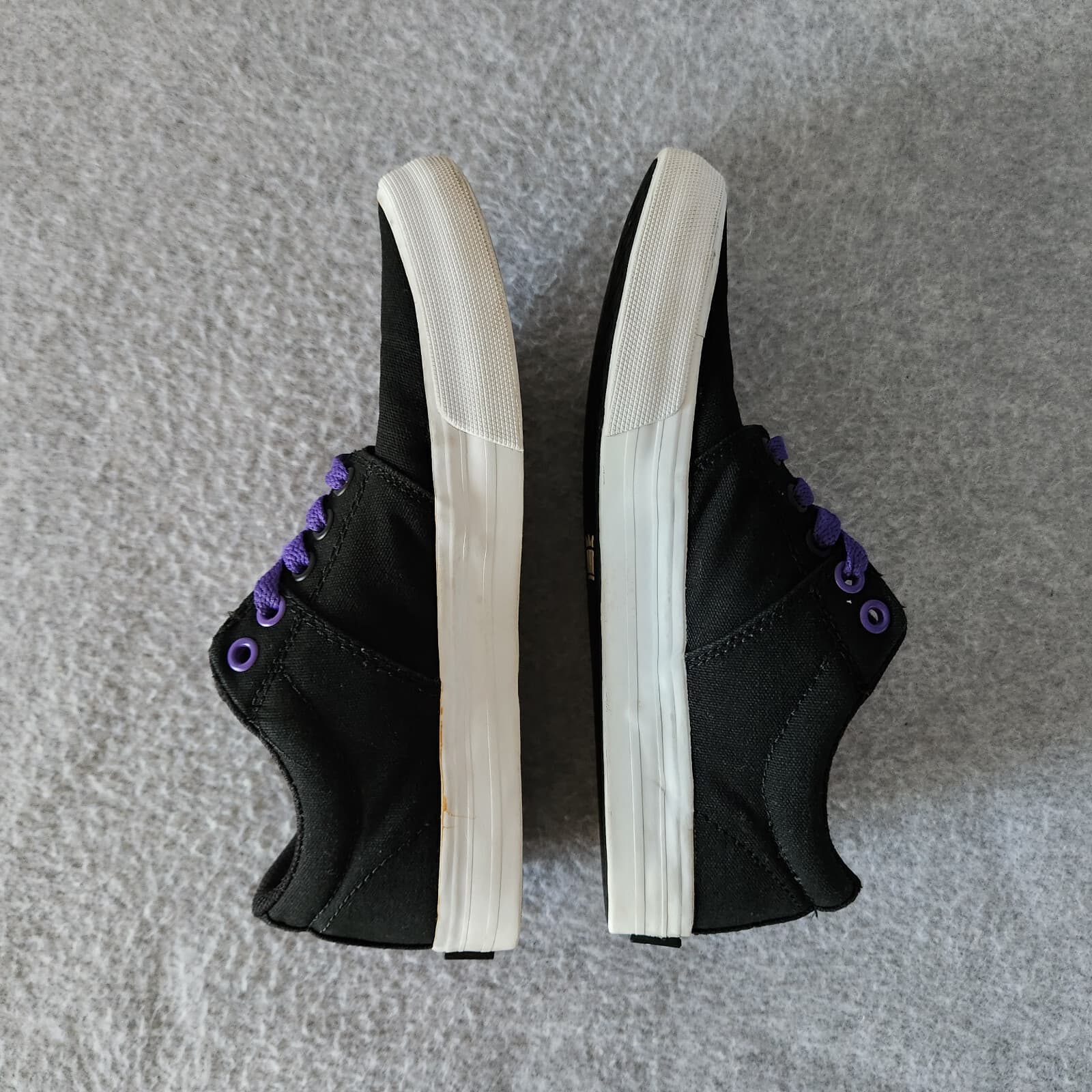 SUPRA x ZUMIEZ 100K Canvas Sneakers Stacks Vulc 2 Lace-Up Black Men's US5 - Thumbnail 5