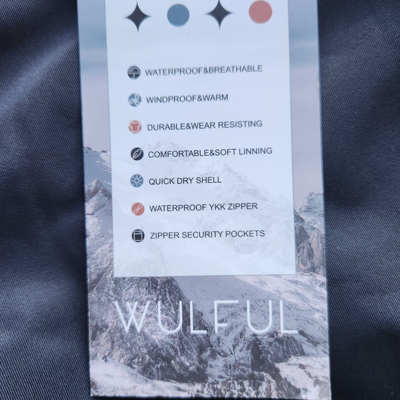 NWT WULFUL Snowboard Ski Pants Insulated Waterproof Cargo Pocket Black Women L - Thumbnail 10