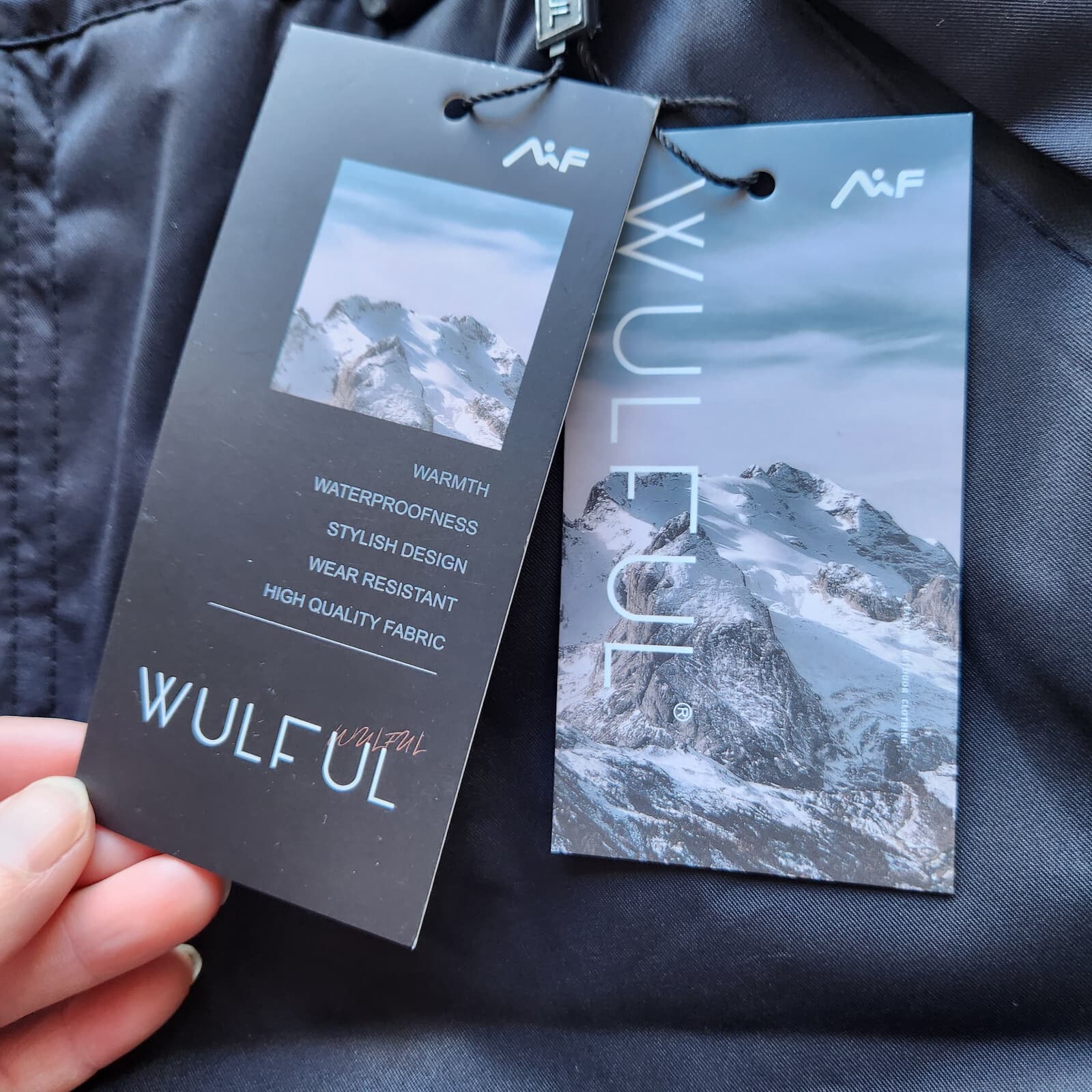 NWT WULFUL Snowboard Ski Pants Insulated Waterproof Cargo Pocket Black Women L - Thumbnail 9