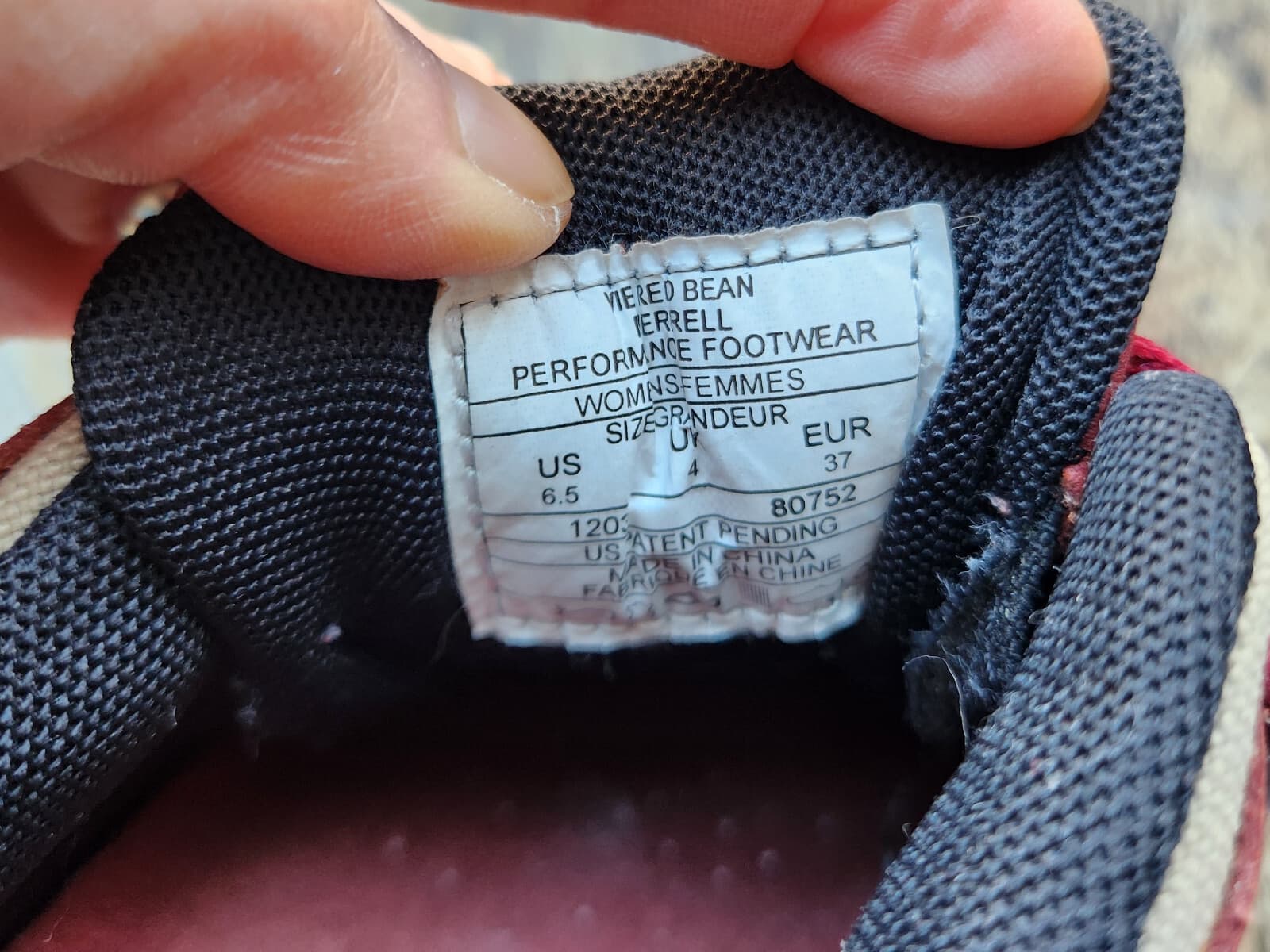 Merrell Women's 6.5 Leather Hiking Travel Shoes Air-Cushion Lace-Up Vie Red Bean - Thumbnail 10