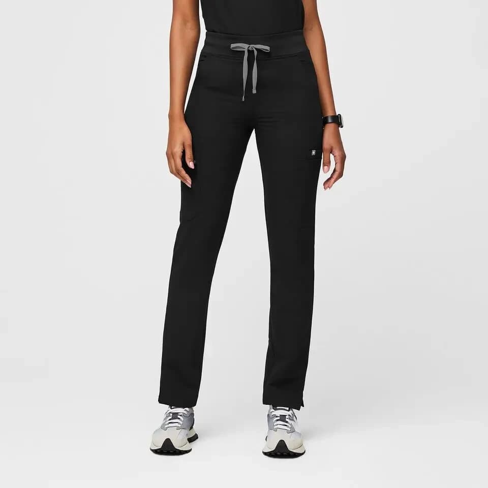 FIGS High Waisted Yola Skinny Scrub Pants 11-Pockets Stretch Navy Blue Women's L - Thumbnail 4