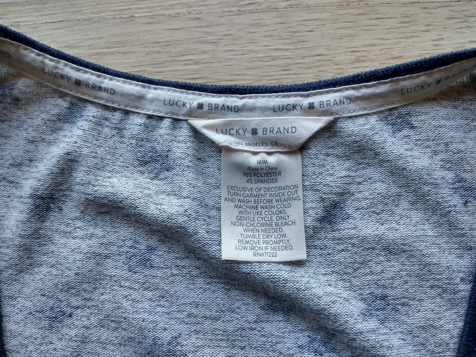 Lucky Brand 2 Piece Pajama Set Tank Top Pants Stars Printed Gray Blue Sz.M - Thumbnail 5