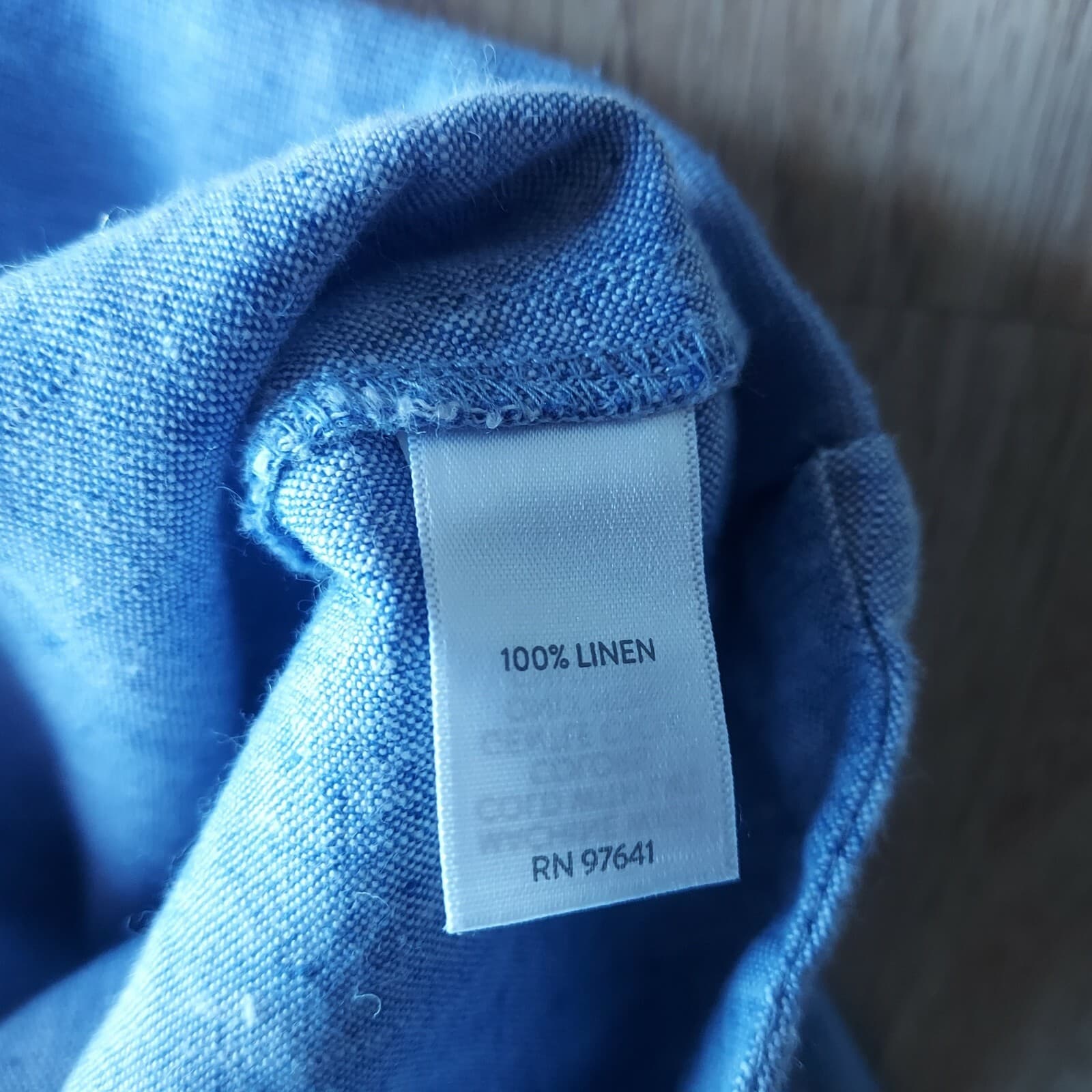 J.Jill Love Linen Slim Leg Crop Pants Pull-On Elastic Waist Pocket Blue Women M - Thumbnail 7