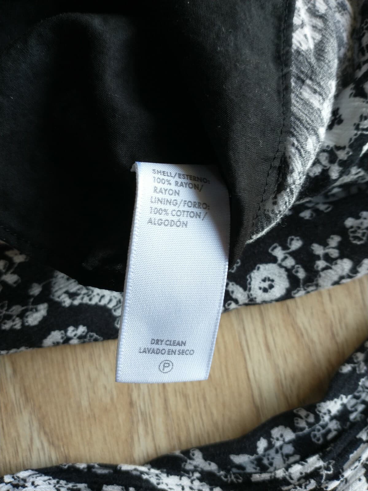 REBECCA MINKOFF Rayon Floral Boho Top Long Puff Sleeve Black White Sz.M - Thumbnail 9