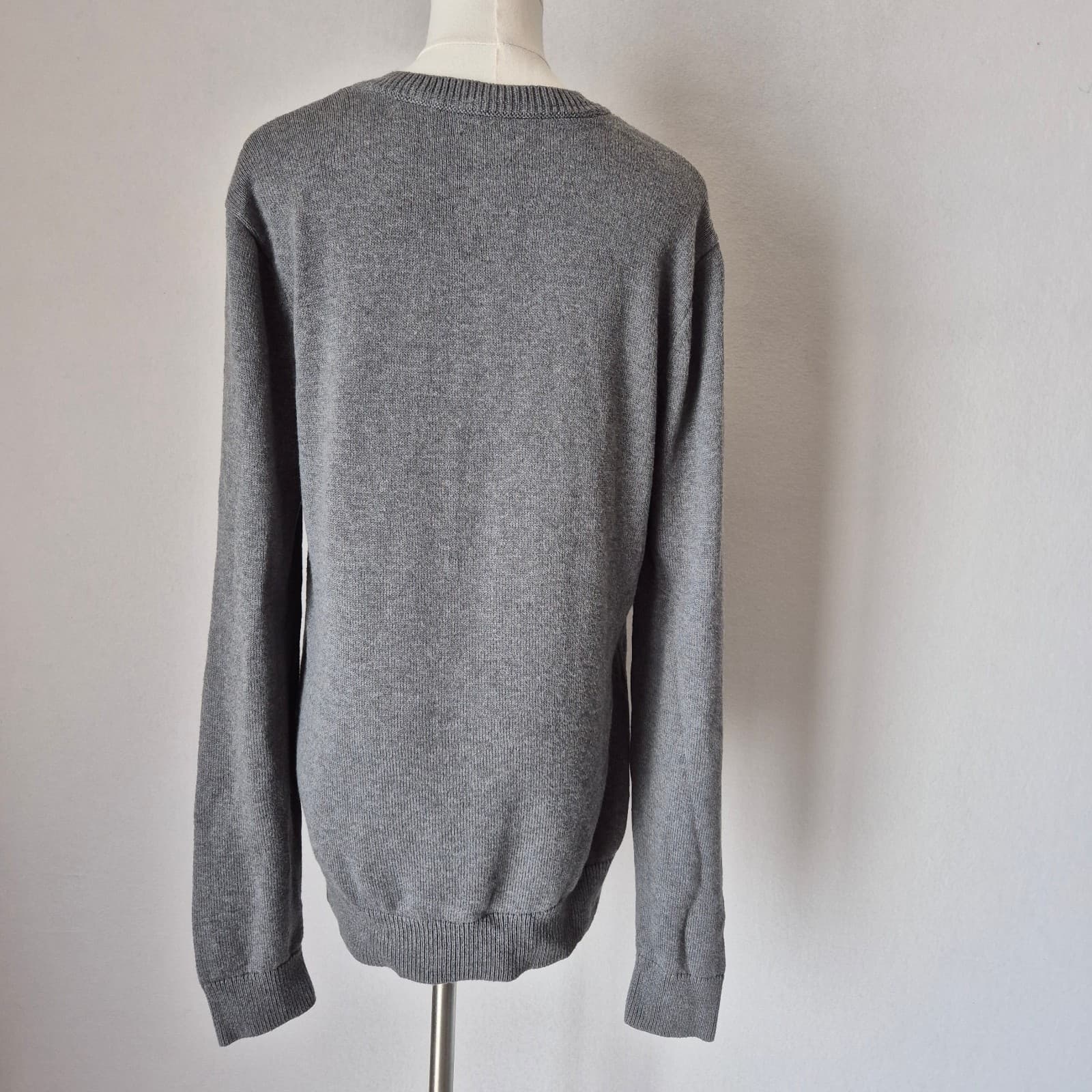 Levi's Housemark Cotton Wool V-Neck Sweater Pullover Long Sleeve Grey Men's M - Thumbnail 8