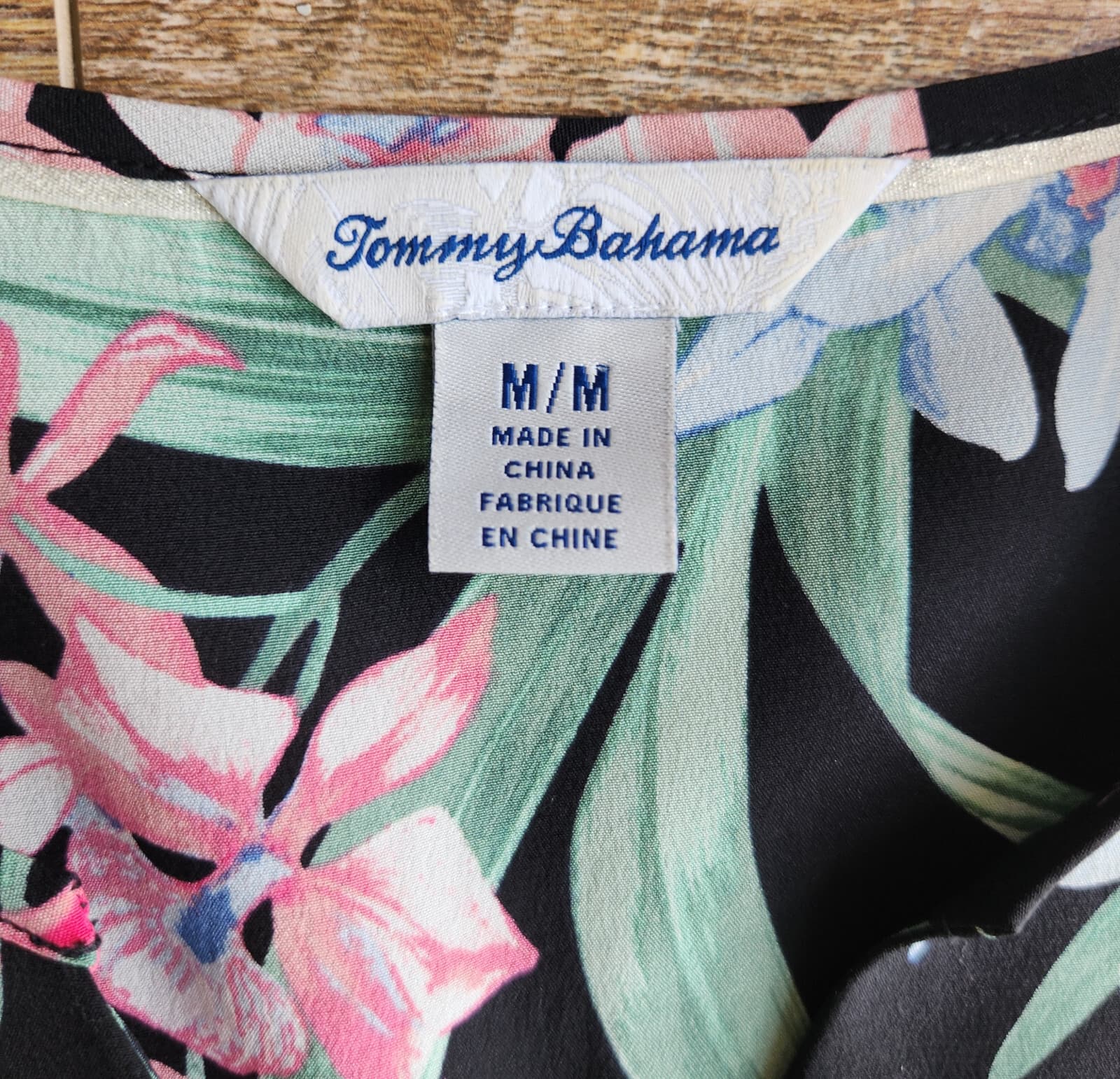 Tommy Bahama Silk Floral Tropical Tunic Top Popover 3/4 Sleeve Multicolor Sz.M - Thumbnail 8