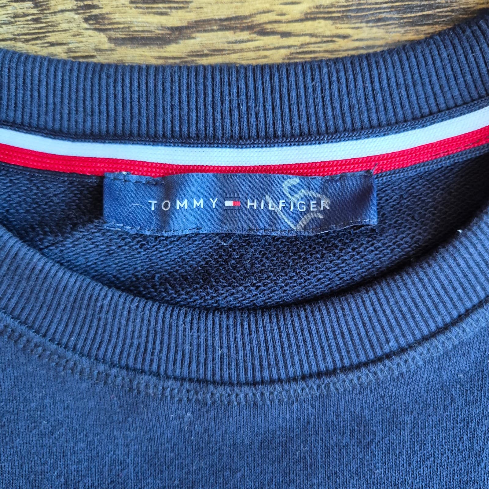 Tommy Hilfiger Polar Bear Embroidered Terry Knit Crewneck Sweatshirt Blue S/M - Thumbnail 7
