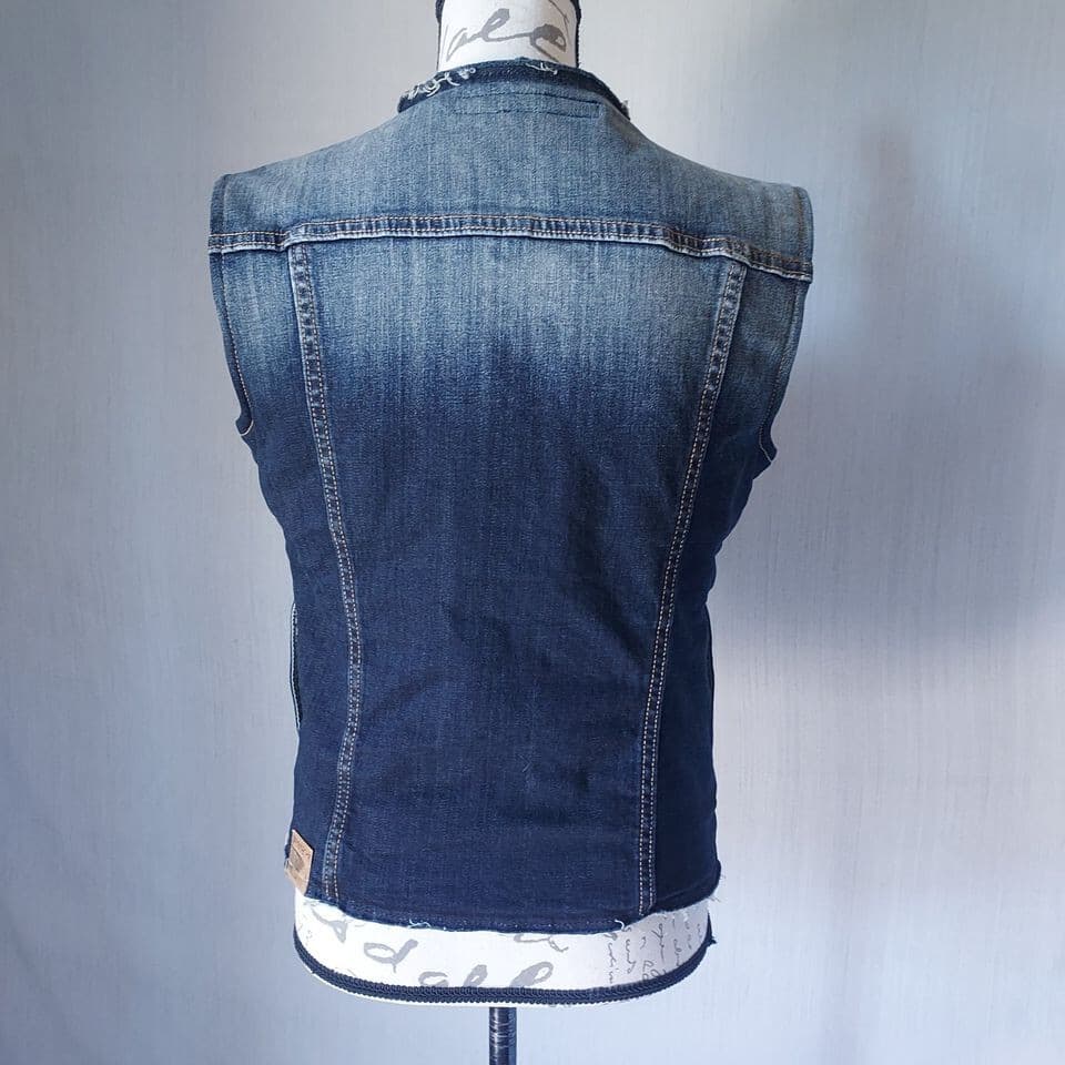 NWT Driftwood Denim Rory Sherpa Lined Western Vest Jacket Raw Hem-Edge Women's M - Thumbnail 7
