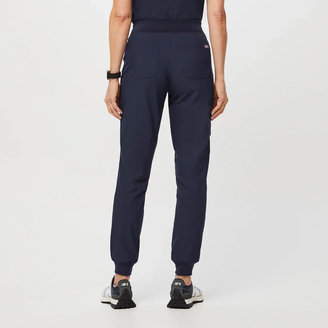 FIGS High Waisted Zamora FREEx Lined Jogger Scrubs Pants Pocket Blue Women's MP - Thumbnail 9