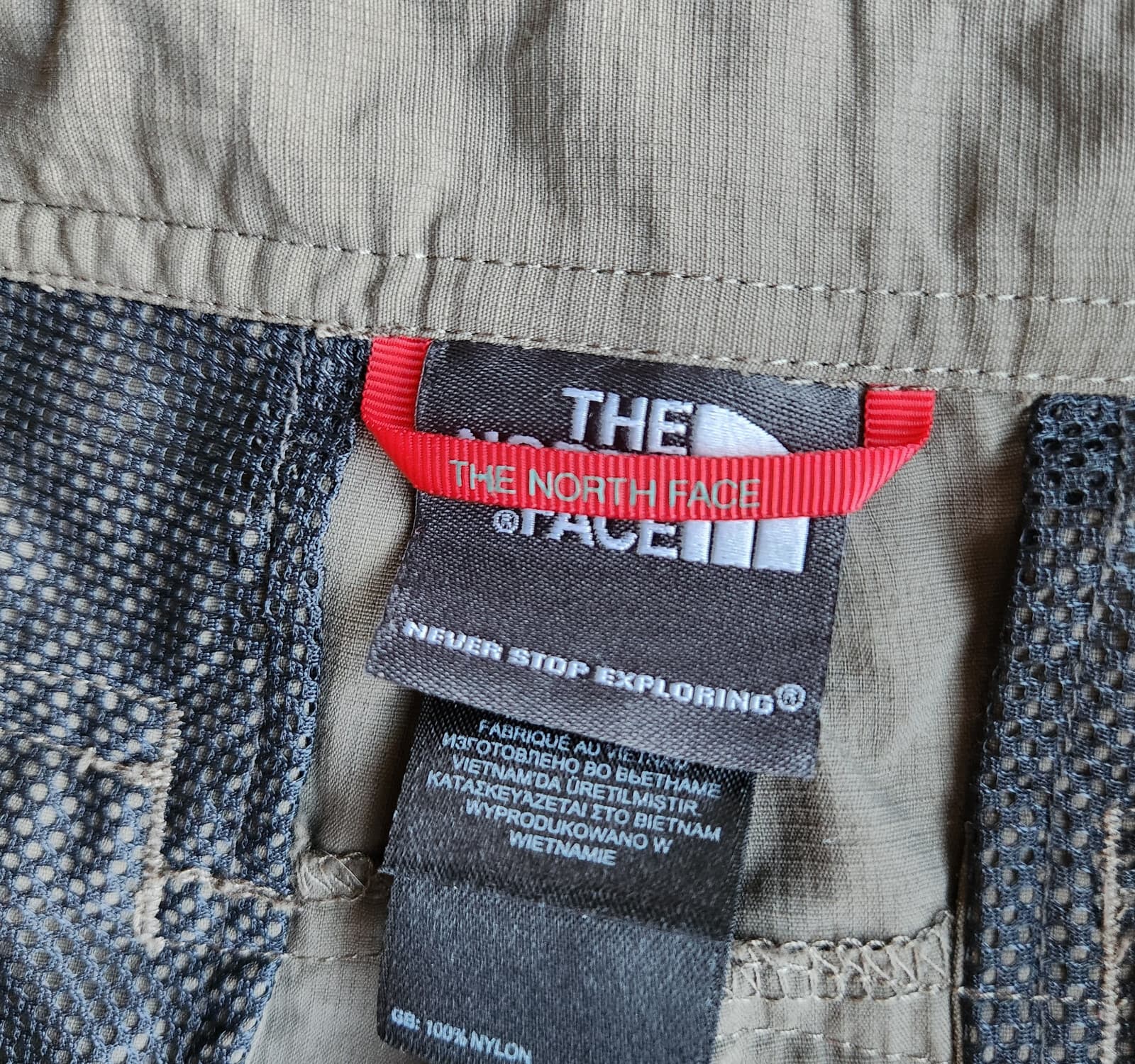 The North Face Men's 38 Hiking Convertible Zip-Off Shorts Pants Pocket Olive - Thumbnail 10