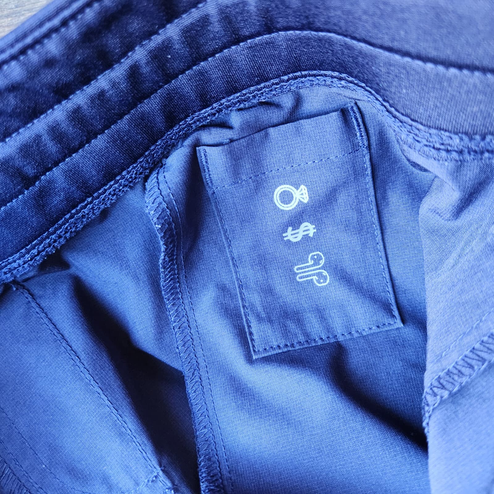 FIGS High Waisted Zamora FREEx Lined Jogger Scrubs Pants Pocket Blue Women's MP - Thumbnail 11