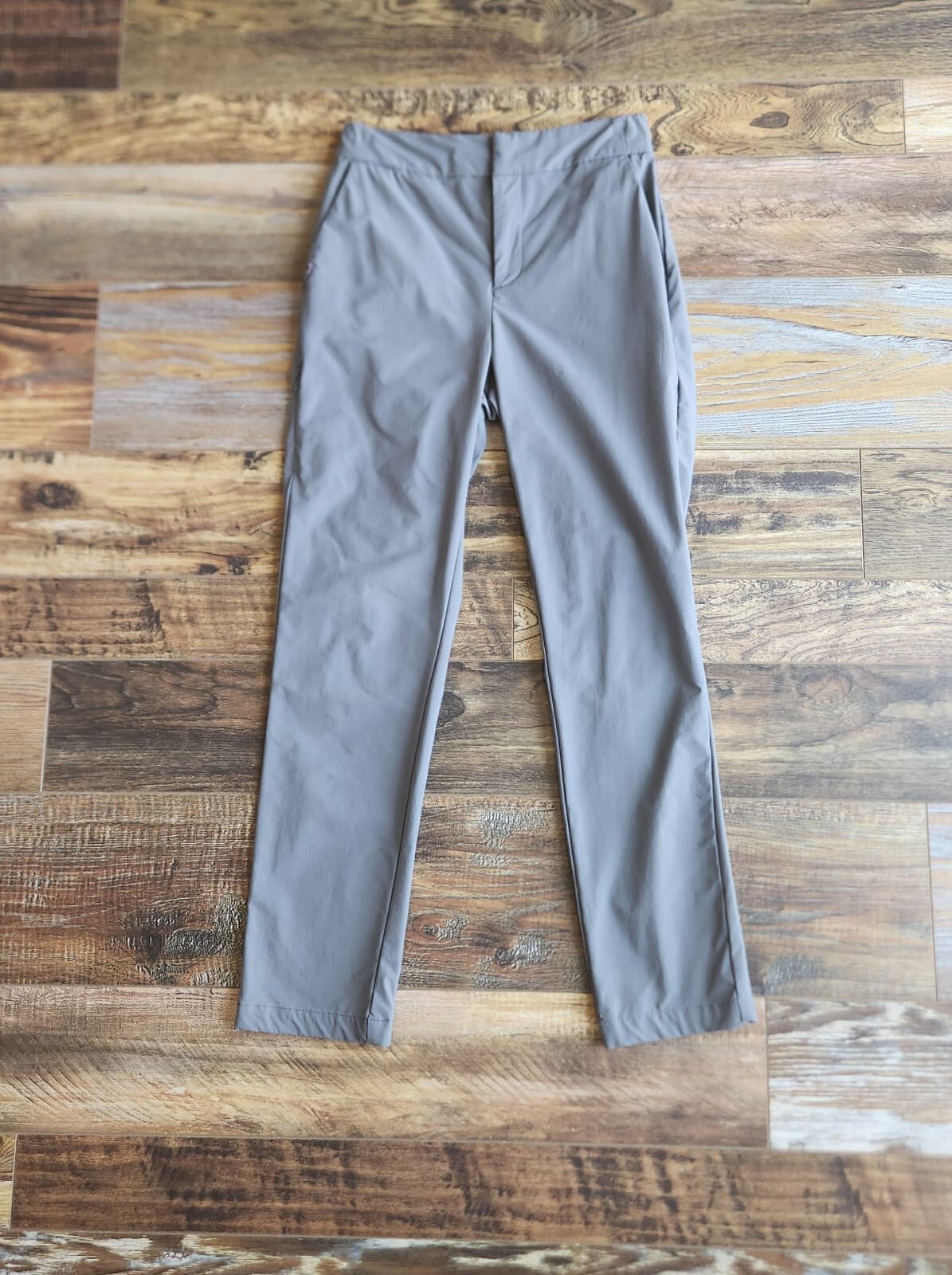 Figs Figspro Skinny Zip Fly Trouser 6-Pockets Elastic Waist Stretch Gray Women S - Thumbnail 3
