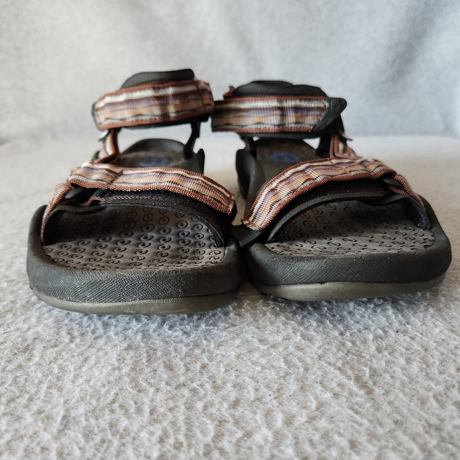 Teva Men Hurrican Geometric Webbing Strap Hiking Outdoor Sport Sandal Brown US11 - Thumbnail 9