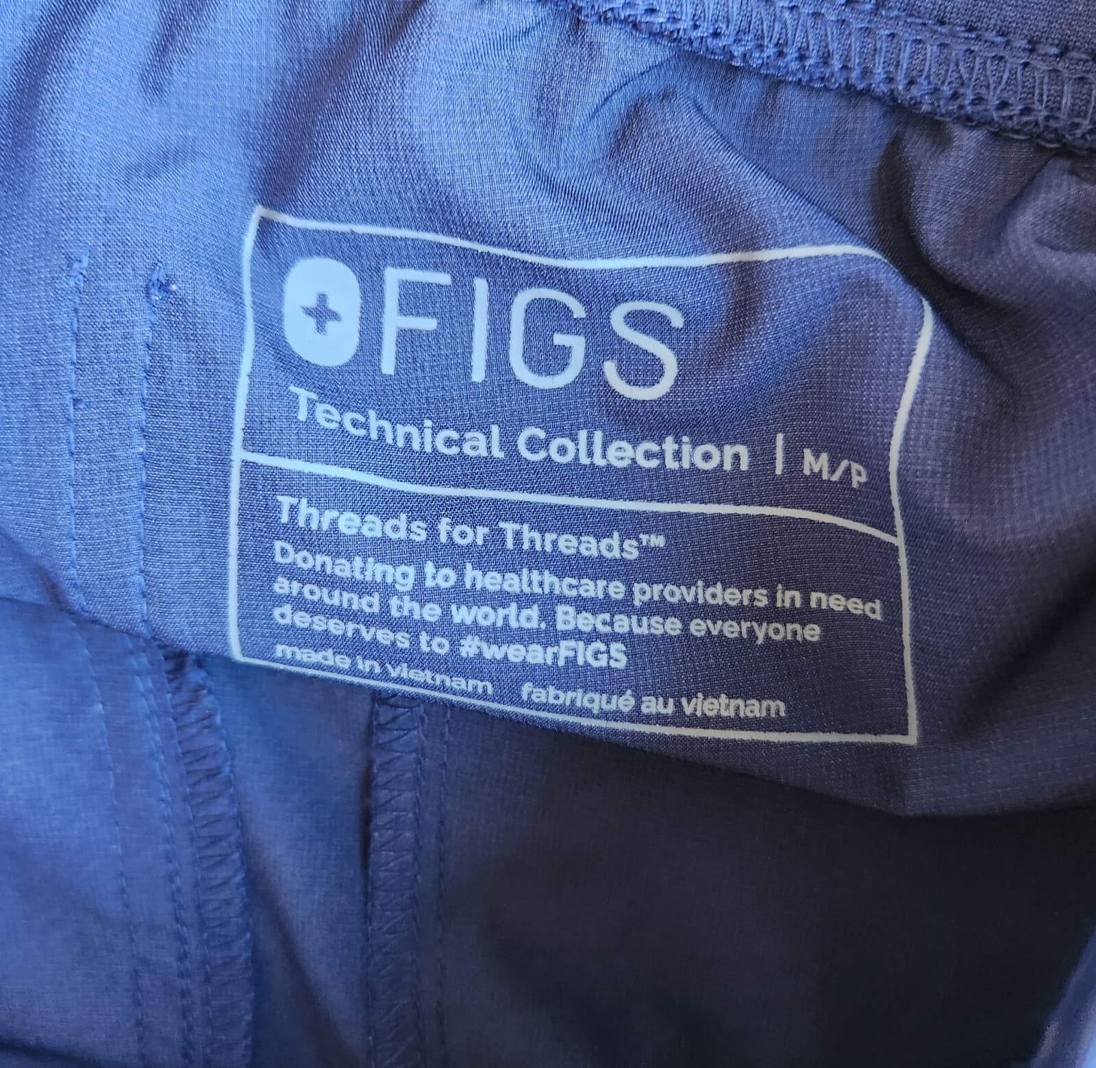 FIGS High Waisted Zamora FREEx Lined Jogger Scrubs Pants Pocket Blue Women's MP - Thumbnail 13