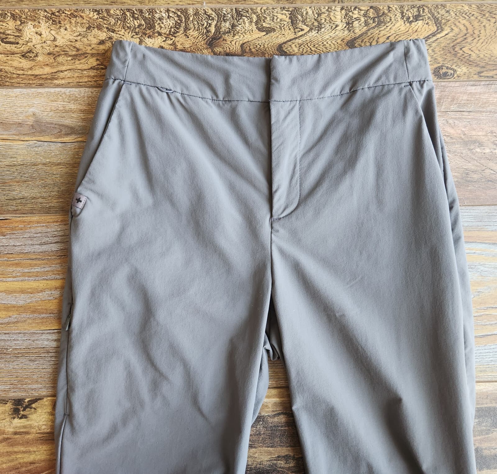 Figs Figspro Skinny Zip Fly Trouser 6-Pockets Elastic Waist Stretch Gray Women S - Thumbnail 7