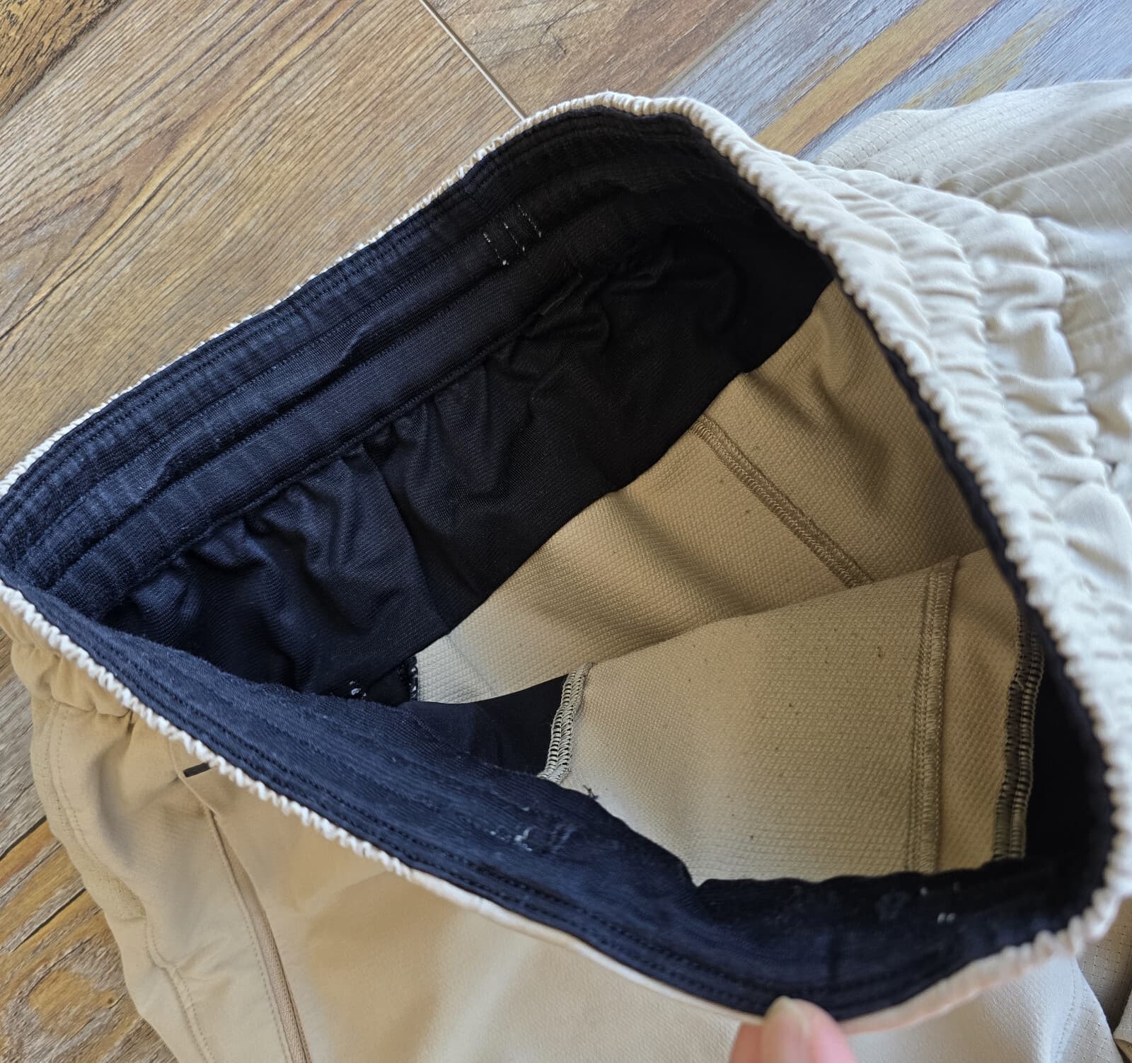 Lululemon License To Train Pant 30" Snap Hem Drawstring Stretch Beige Men's S - Thumbnail 13