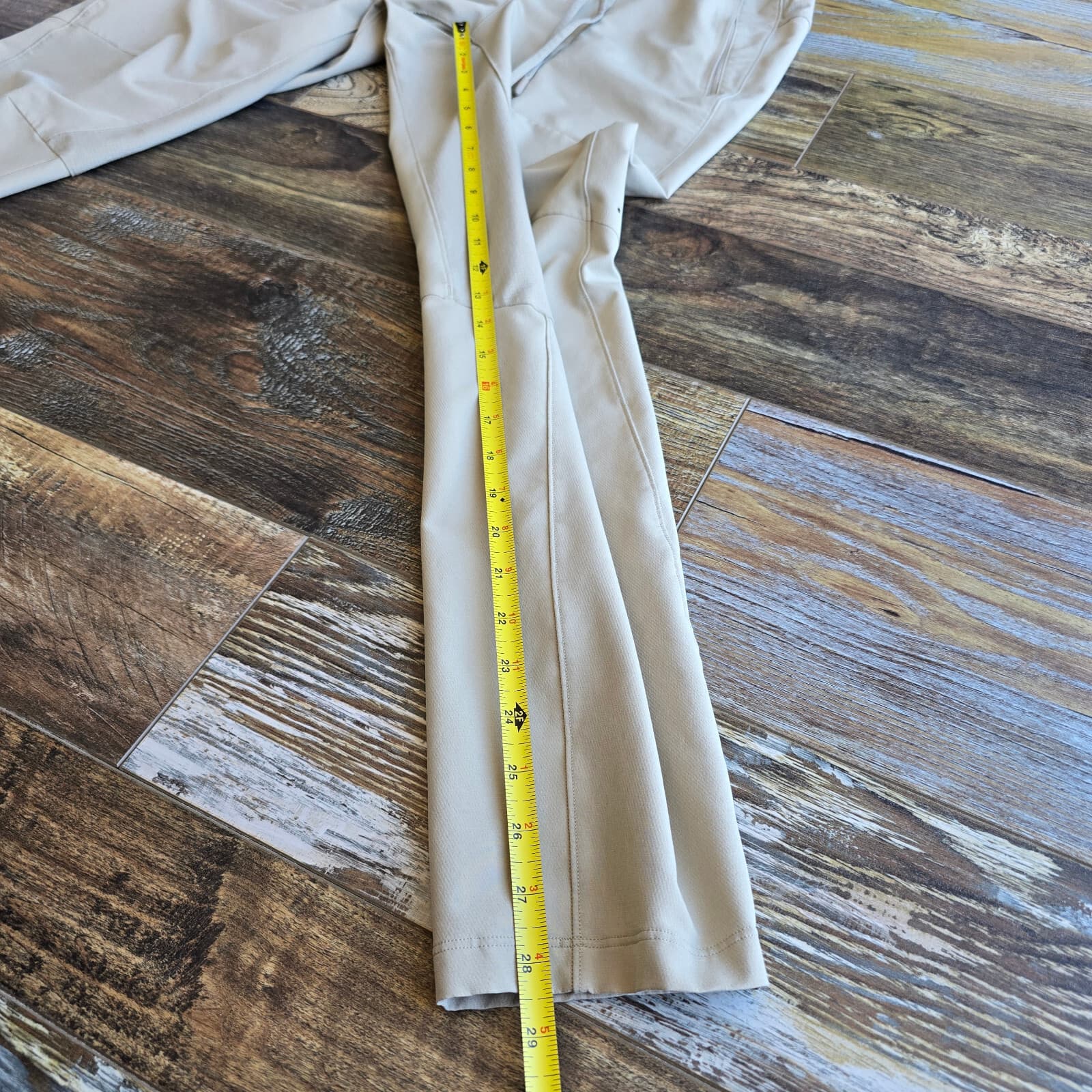 Lululemon License To Train Pant 30" Snap Hem Drawstring Stretch Beige Men's S - Thumbnail 16