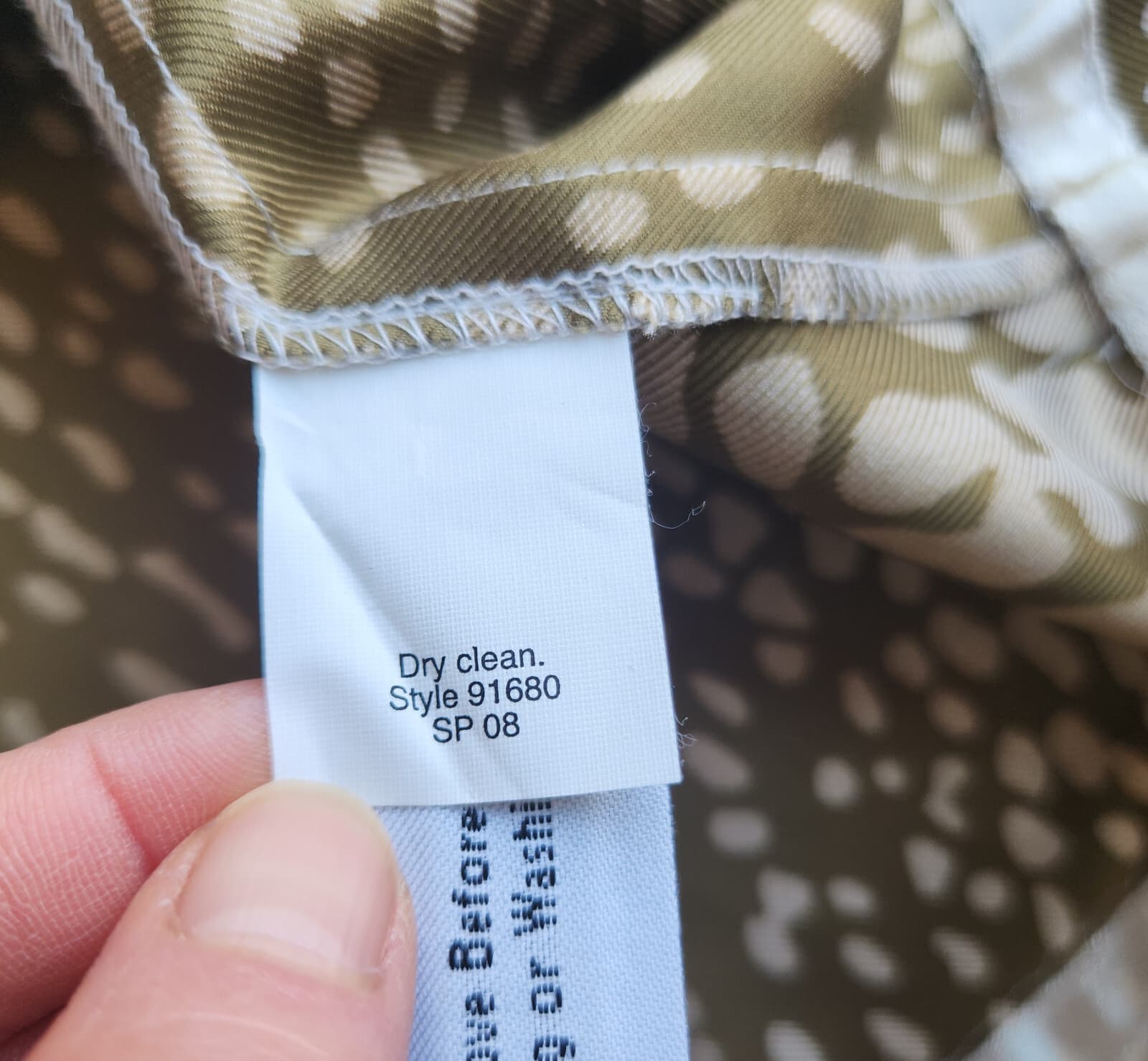 NWT J.Crew Silk Animal-Printed Twill Retro Mini Shift Dress Ivory Green Sz.2 - Thumbnail 7