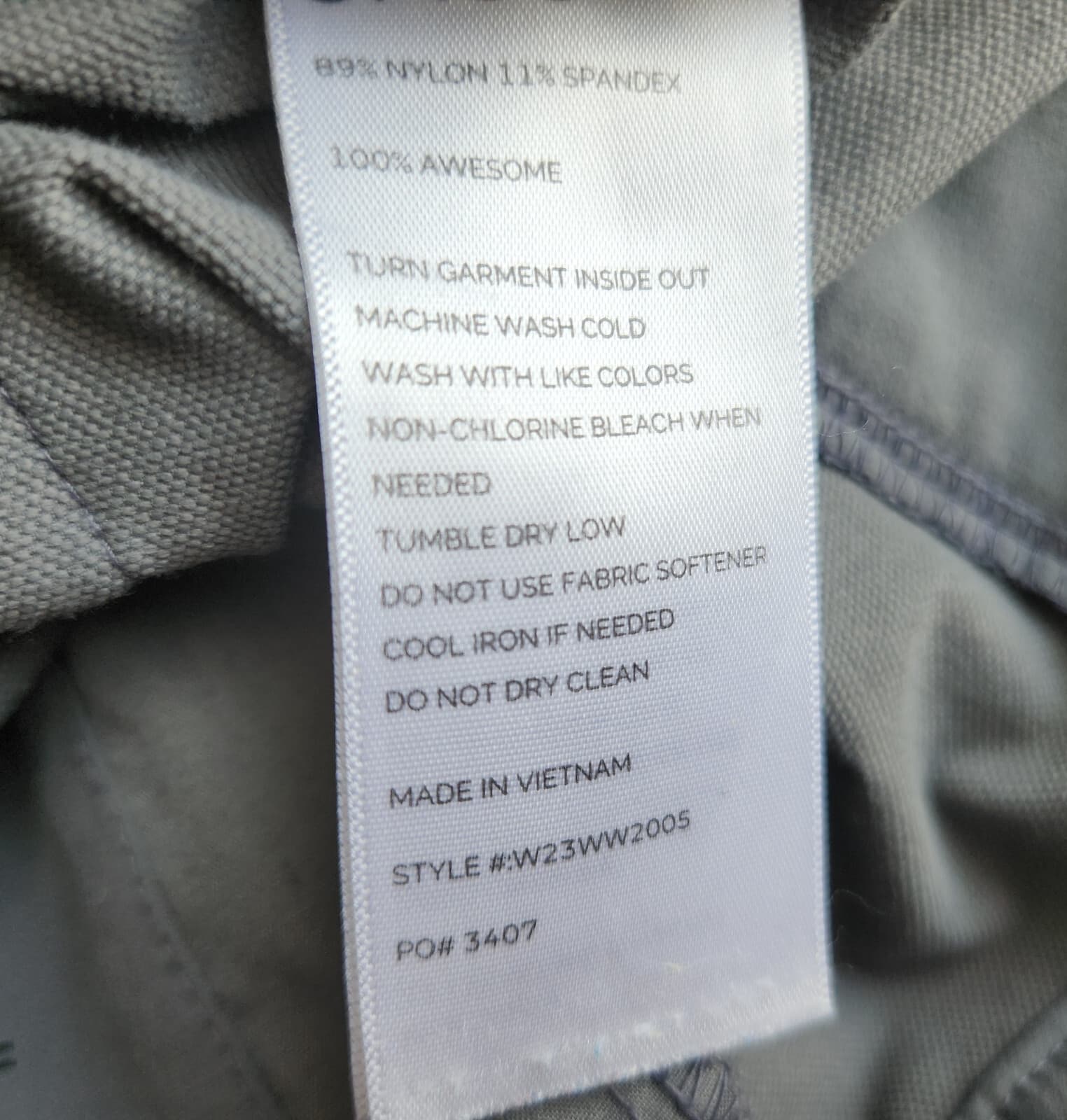 Figs Figspro Skinny Zip Fly Trouser 6-Pockets Elastic Waist Stretch Gray Women S - Thumbnail 15