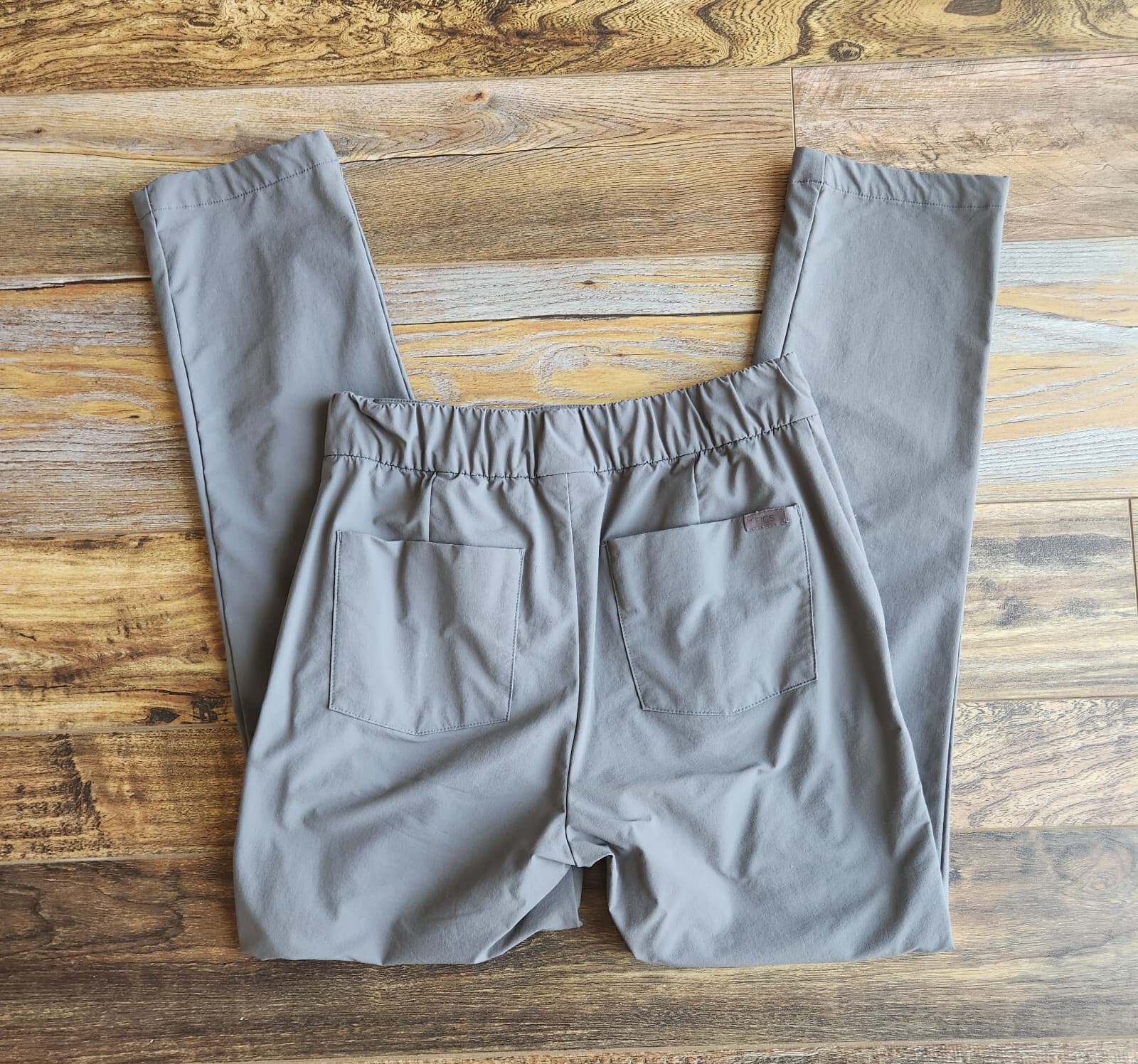 Figs Figspro Skinny Zip Fly Trouser 6-Pockets Elastic Waist Stretch Gray Women S - Thumbnail 12
