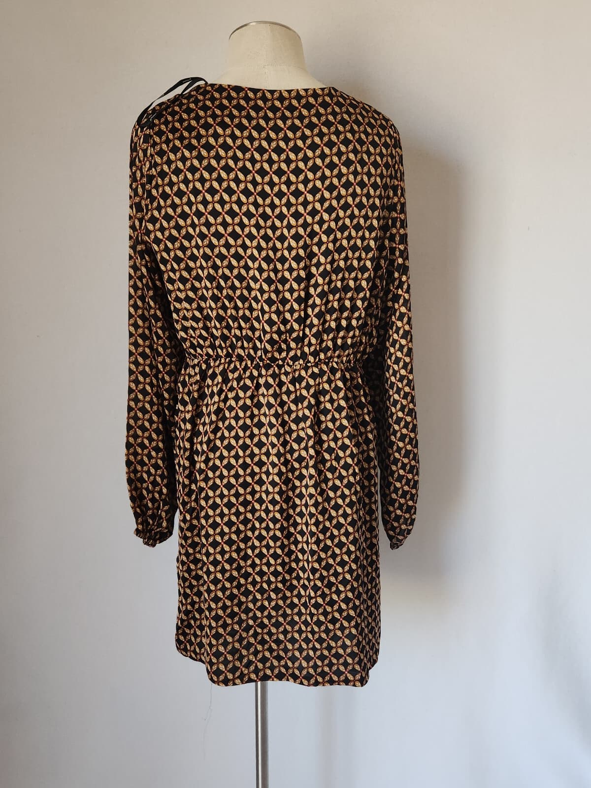 NWT MINKPINK Valentina Mini Dress Ruched Front Long Sleeve Floral Multi Sz.XL - Thumbnail 9