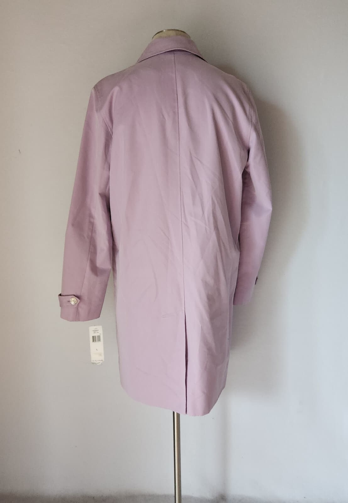 NWT Lauren Ralph Lauren $179 Trench Over Coat Lavender Purple Sz.L *Missing Belt - Thumbnail 5