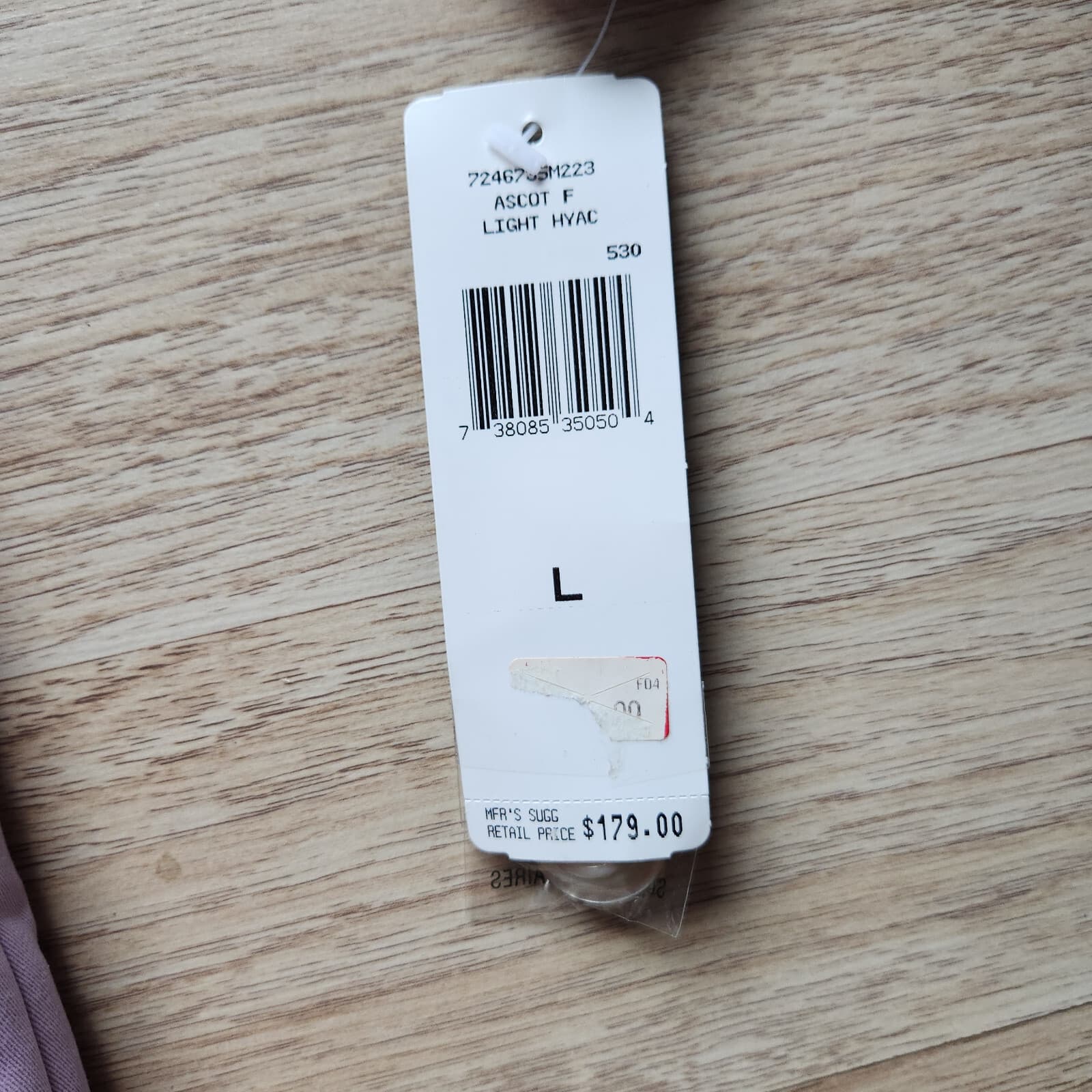 NWT Lauren Ralph Lauren $179 Trench Over Coat Lavender Purple Sz.L *Missing Belt - Thumbnail 8