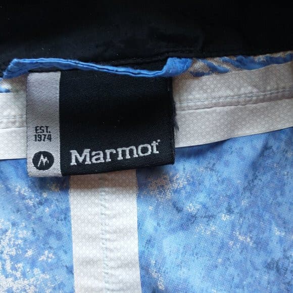 Marmot Windbreaker Lightweight Hoodie Jacket Full-Zip Pocket Nylon Blue Women L - Thumbnail 13