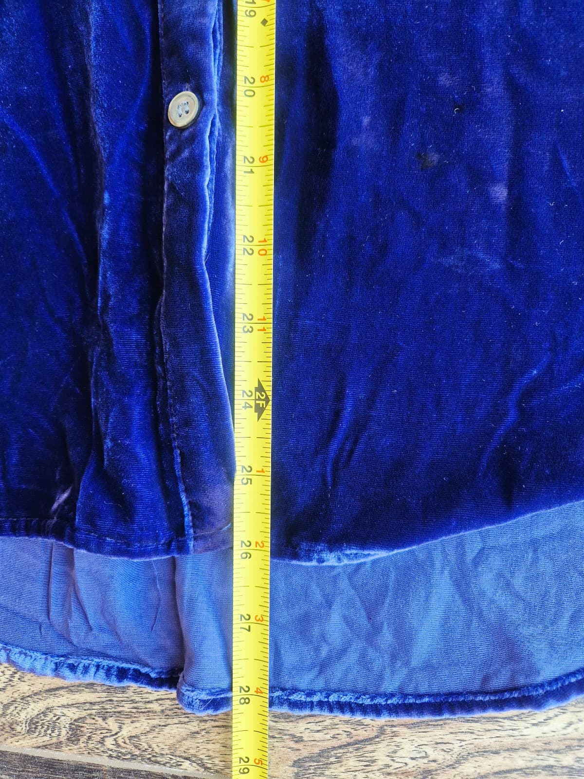 Sundance Velvet Button-Up Shirt Pockets Long Sleeve Silk Blend Blue Women's M - Thumbnail 12