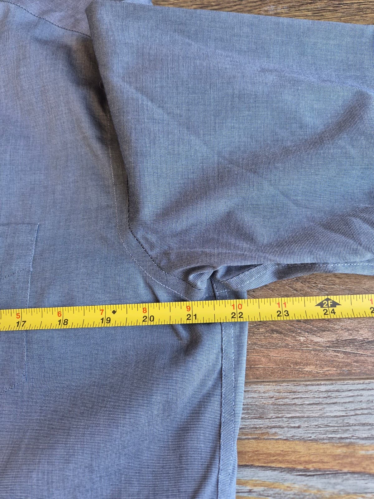NWoT Untuckit $109 Pio Cesare Wrinkle-Free Shirt Slim-Fit Button-Up Blue Men's L - Thumbnail 14