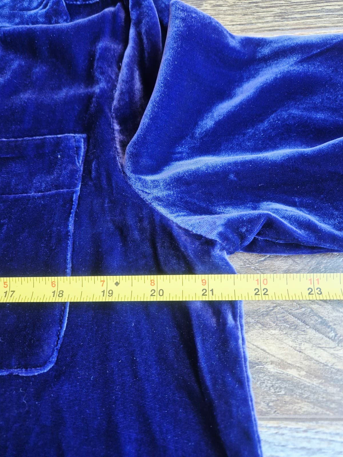 Sundance Velvet Button-Up Shirt Pockets Long Sleeve Silk Blend Blue Women's M - Thumbnail 11