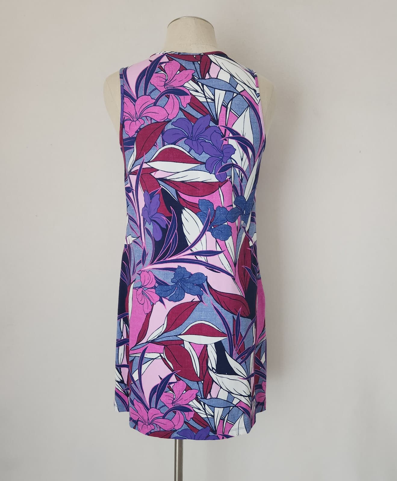 NWT Tommy Bahama Oasis Blossoms Spa Dress Cover-Up Sleeveless Blue Monday Sz.S - Thumbnail 6