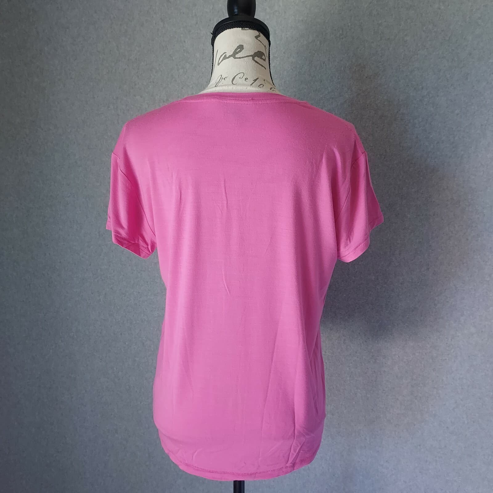 Ralph Lauren Sport T-Shirt Short Sleeve Scoop Neck Pink Lyocell Blend Women Sz.S - Thumbnail 5
