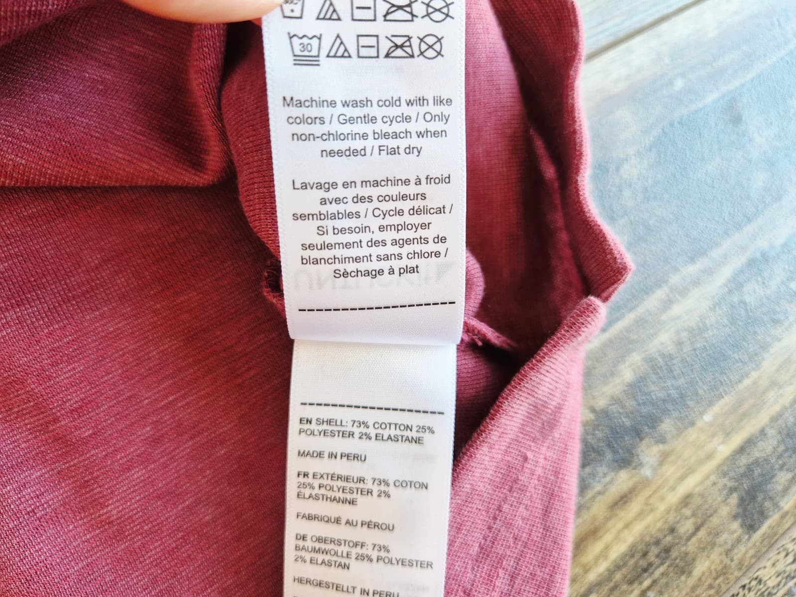NEW Untuckit Argill Long Sleeve Polo Shirt Heavyweight Cotton Blend Berry Mens L - Thumbnail 11
