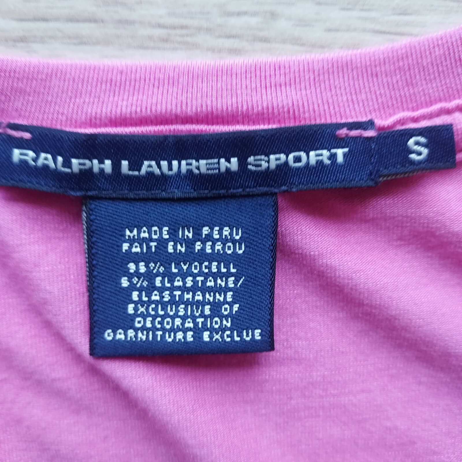 Ralph Lauren Sport T-Shirt Short Sleeve Scoop Neck Pink Lyocell Blend Women Sz.S - Thumbnail 6
