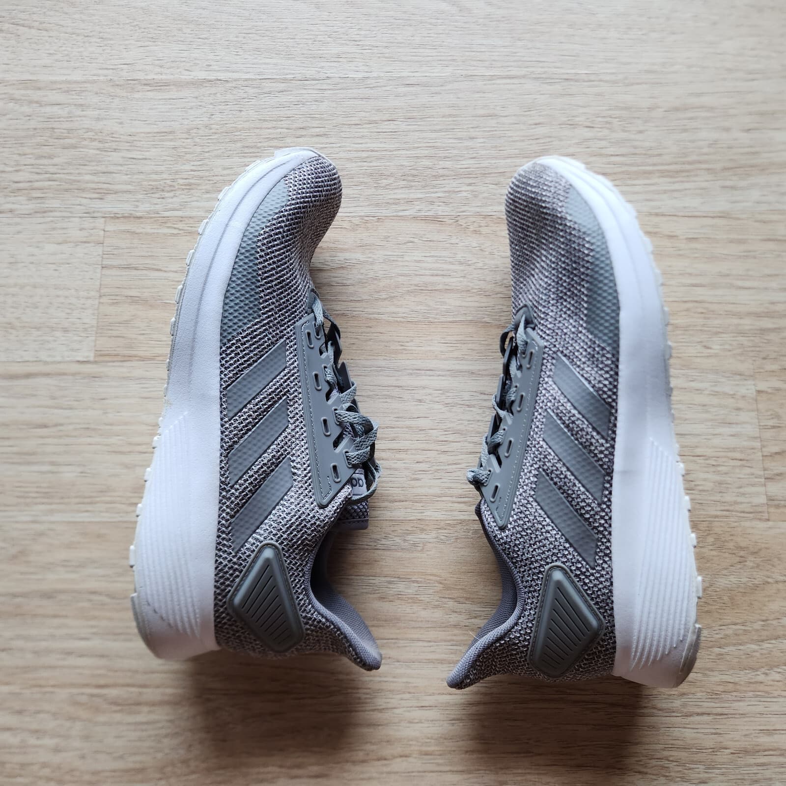 Adidas Men's US11 Duramo 9 Cloudfoam Mesh Athletic Gym Running Sneaker Lace Grey - Thumbnail 6