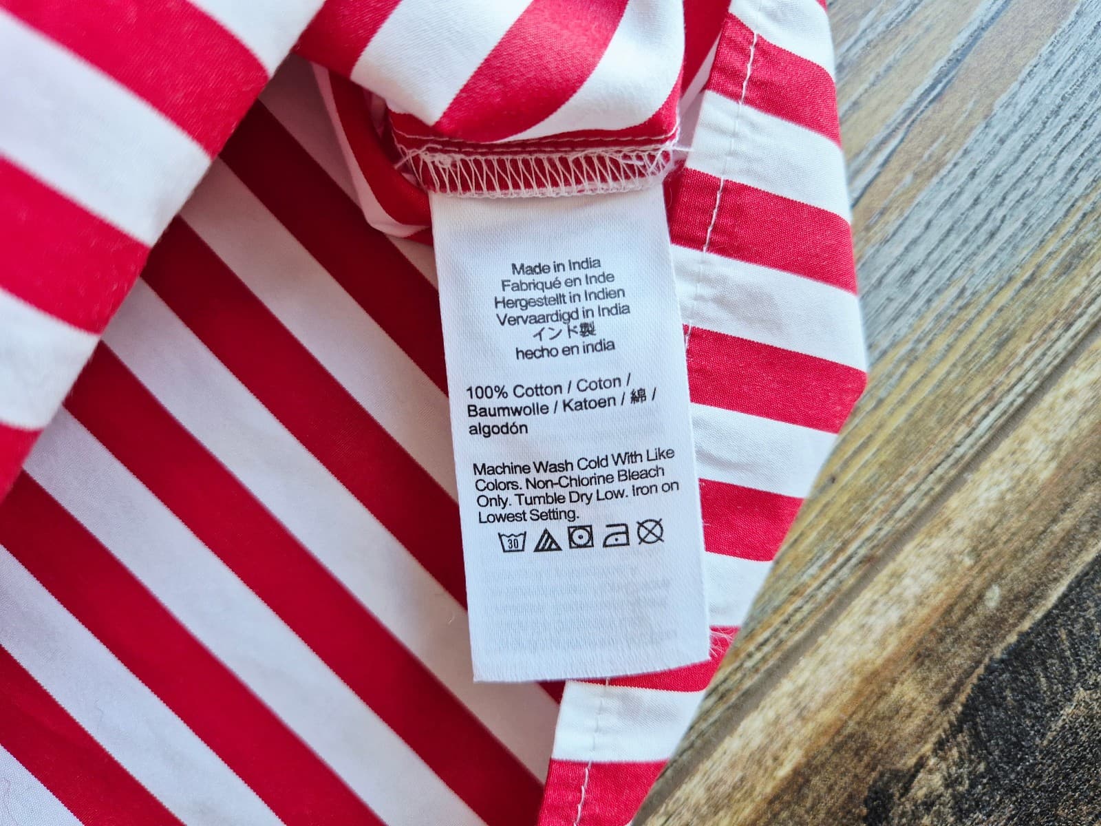 Madewell Straight Hem Boxy Shirt Long Sleeve Cotton Red White Stripe Women's L - Thumbnail 13