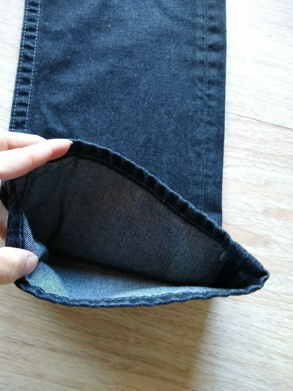 True Religion Men 100%Cotton Black Jeans Straight Leg Sz.38 Mede in Mexico - Thumbnail 6