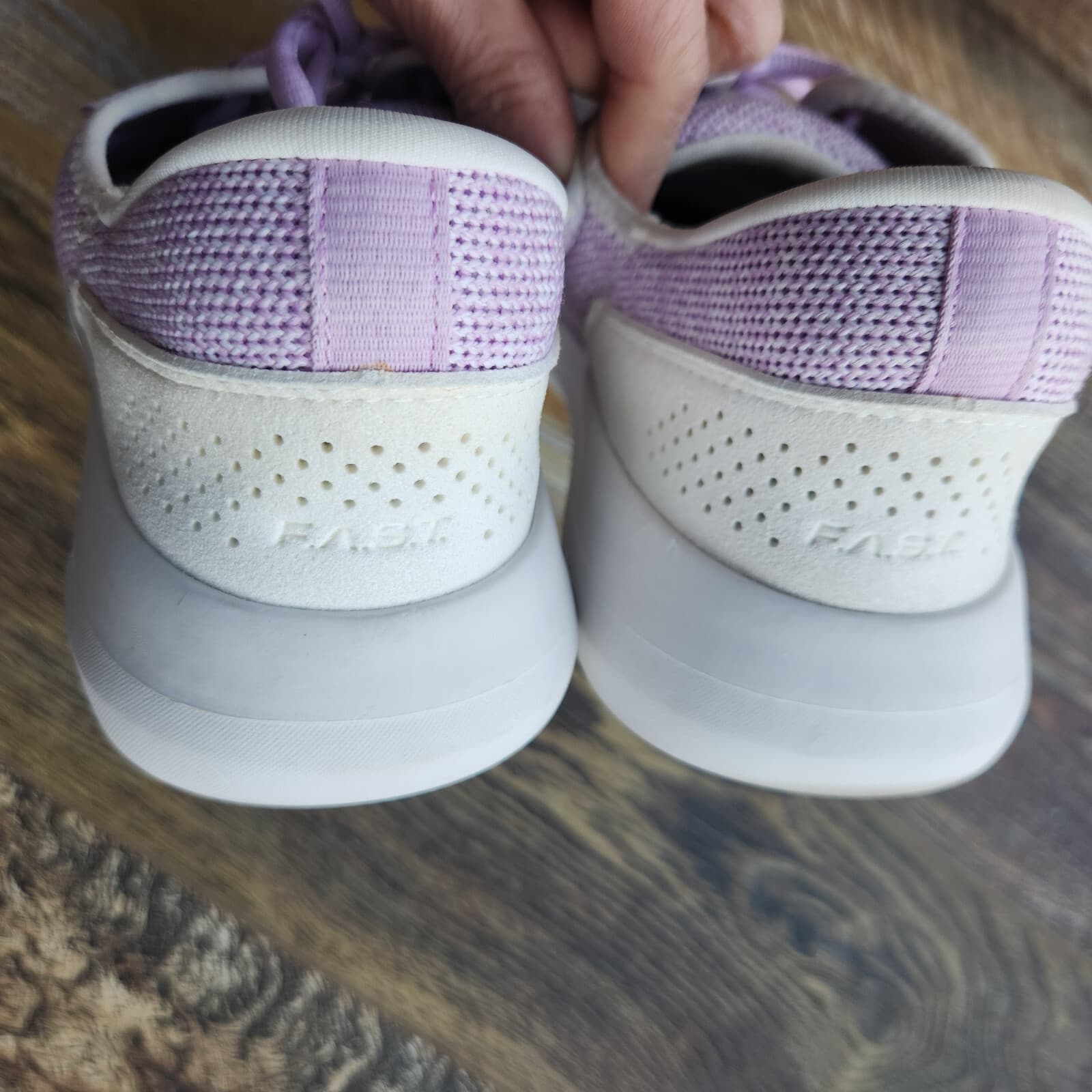 Kizik Madrid Eco Stretch-Knit Hands Free Sneaker Lace-Up Purple Men 5.5 Women 7 - Thumbnail 8