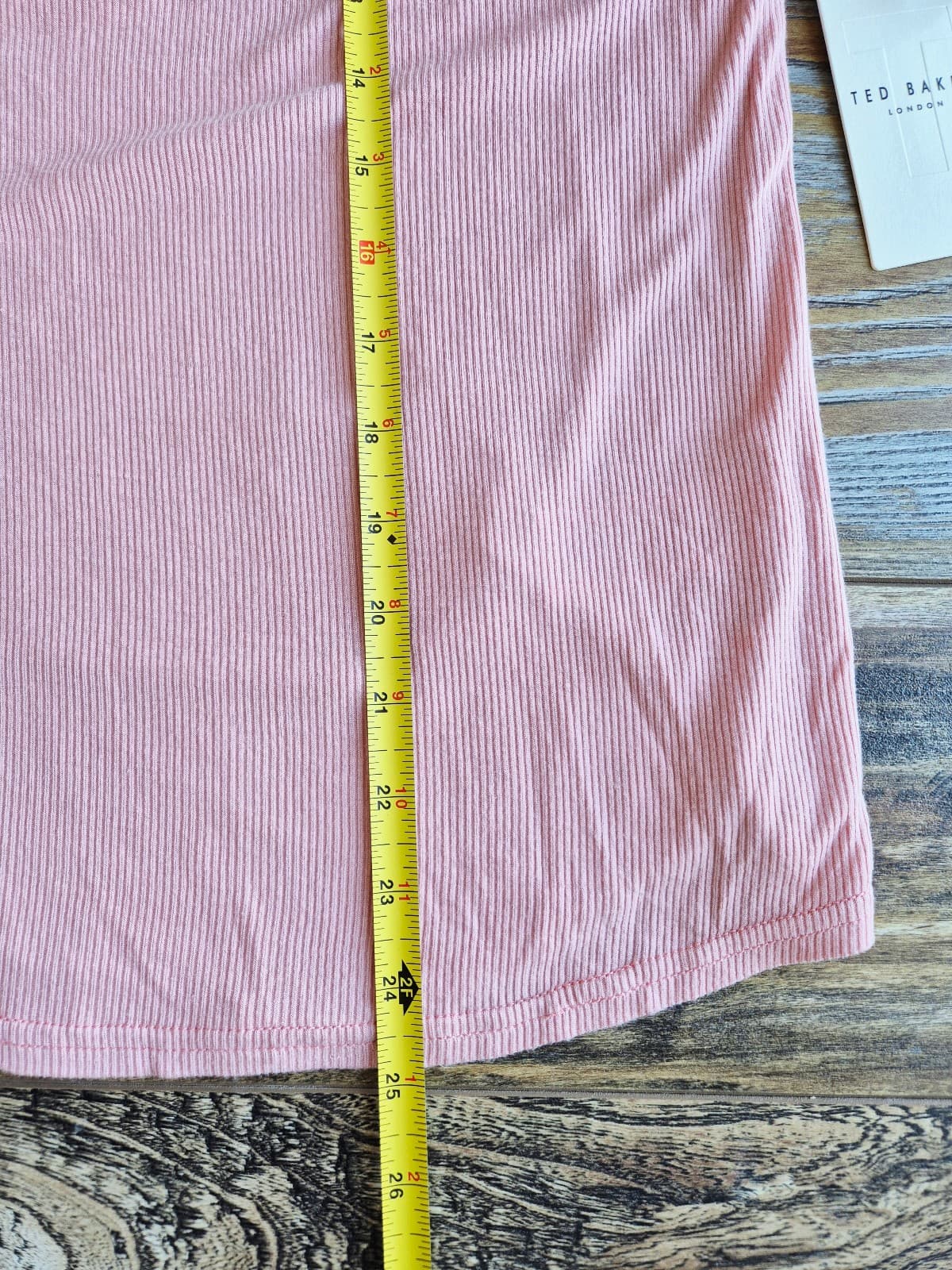 NEW TED BAKER Single Jersey Blouse 1/2 Button Cap Sleeve Mellow Rose Women's XL - Thumbnail 11