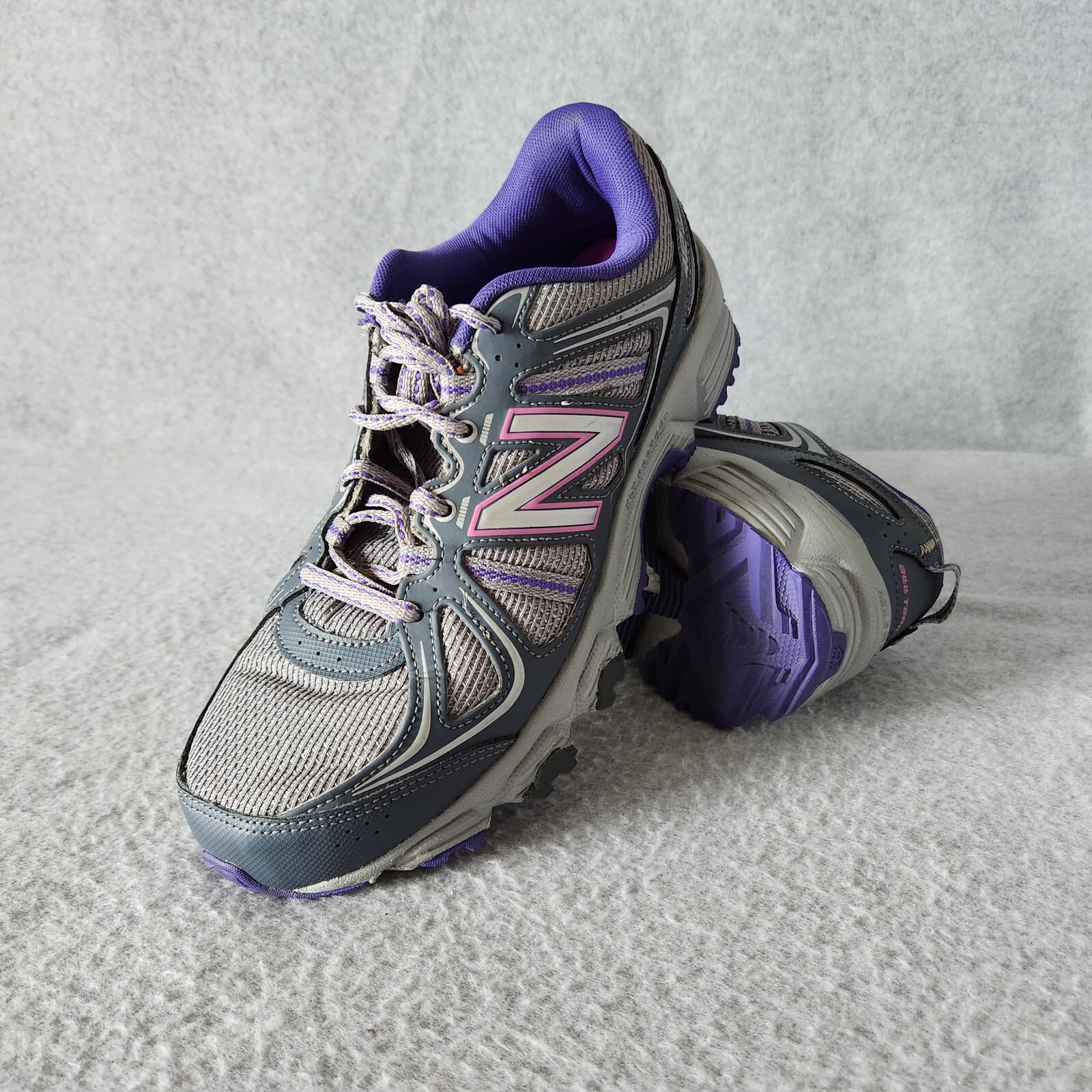 New Balance 412 V2 Women's US9.5 Trail Running Shoes Sneakers Mesh Grey Purple - Thumbnail 4