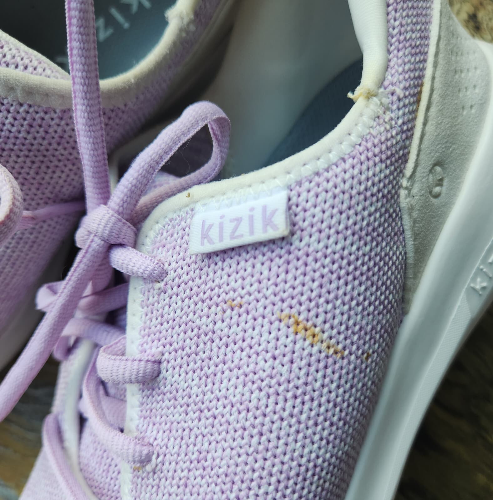 Kizik Madrid Eco Stretch-Knit Hands Free Sneaker Lace-Up Purple Men 5.5 Women 7 - Thumbnail 9