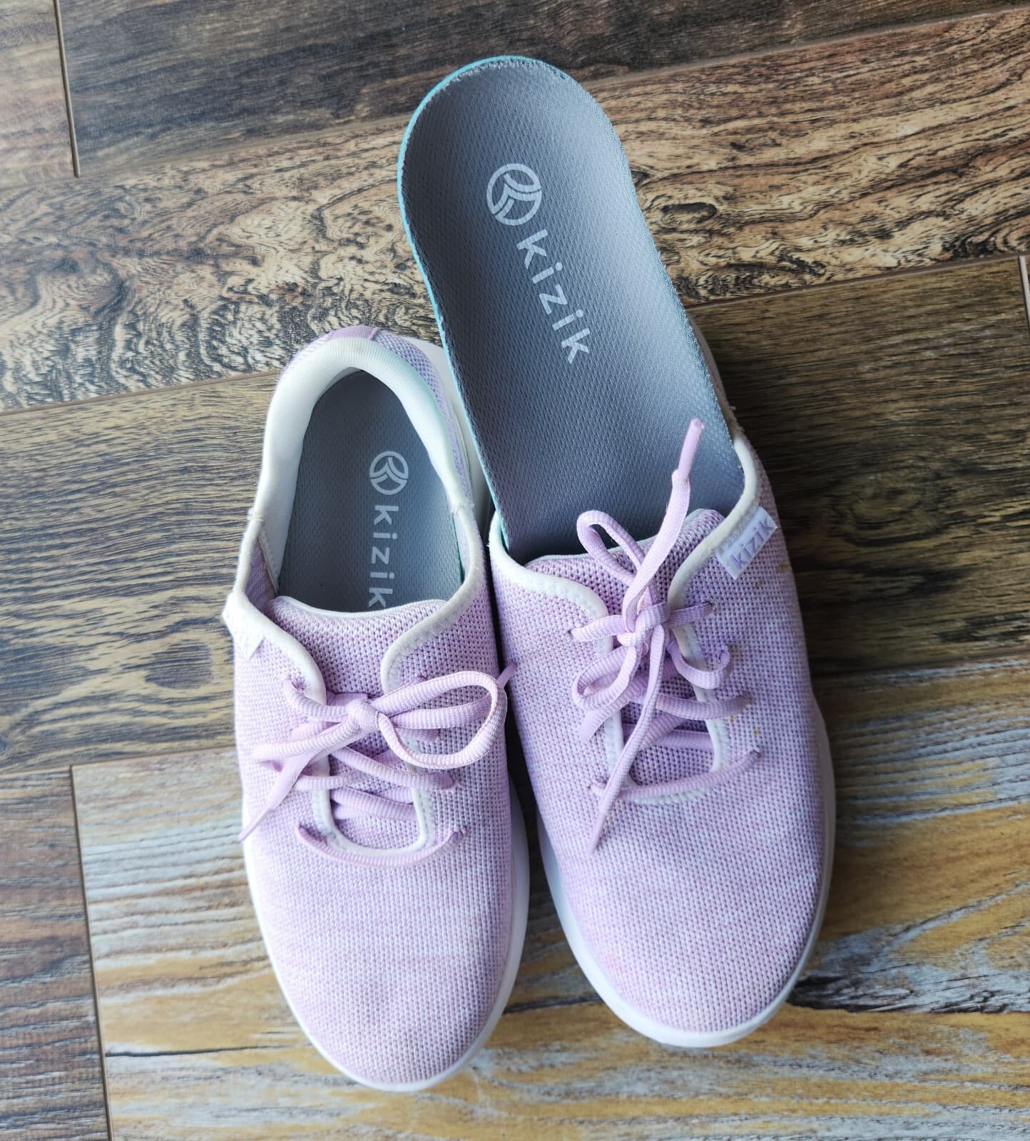 Kizik Madrid Eco Stretch-Knit Hands Free Sneaker Lace-Up Purple Men 5.5 Women 7 - Thumbnail 6