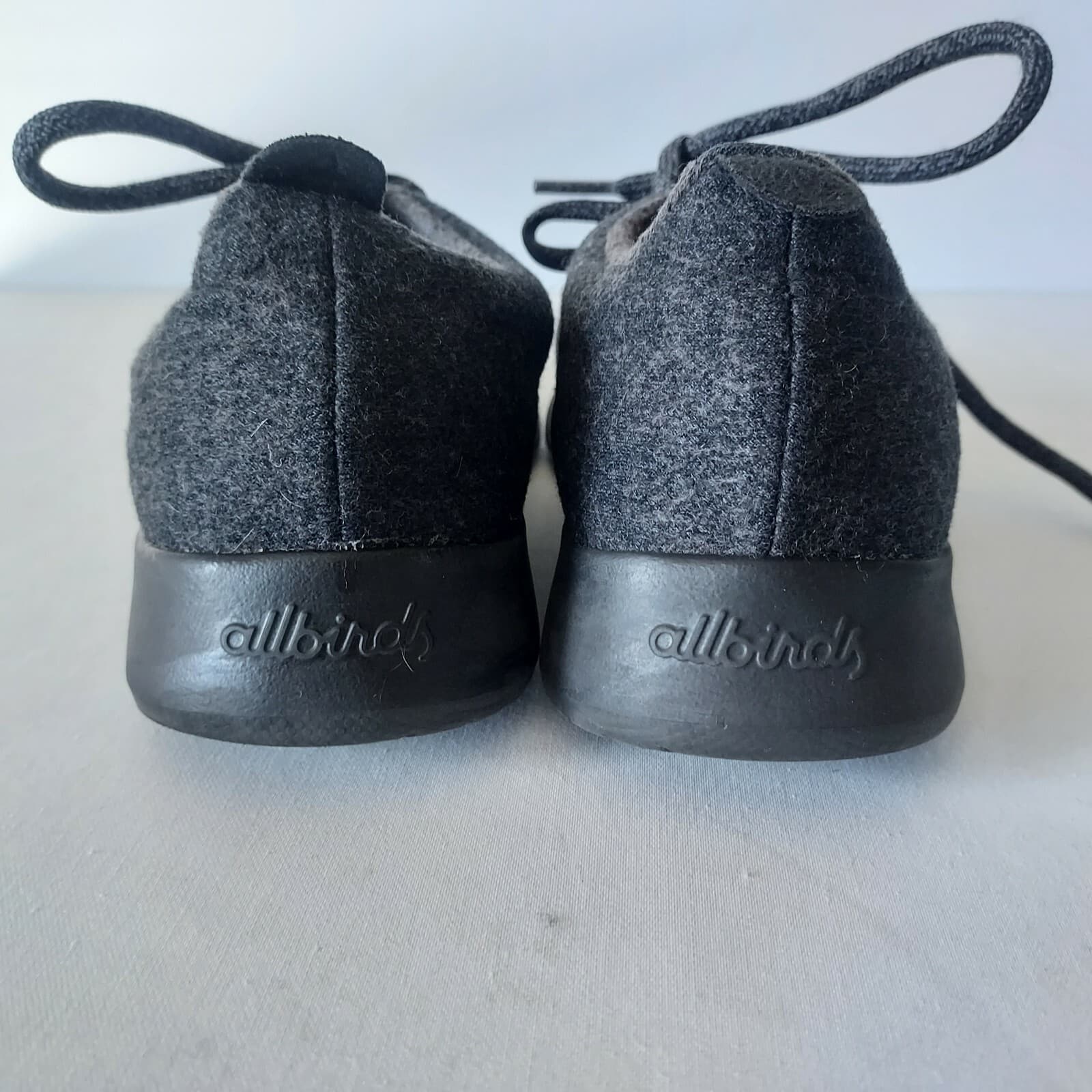 Allbirds The Wool Runner Sneaker Supper Fine NZ Merino Wool Lace Black Women US8 - Thumbnail 9